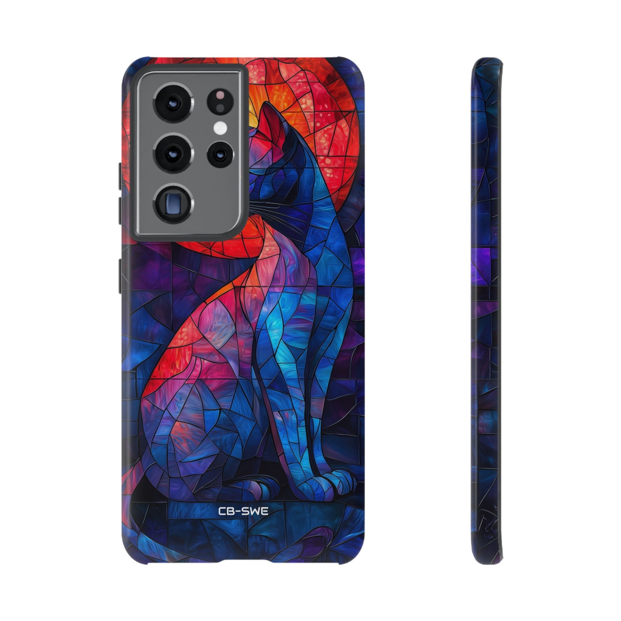 Cat Silhouettes Glow - Samsung Case