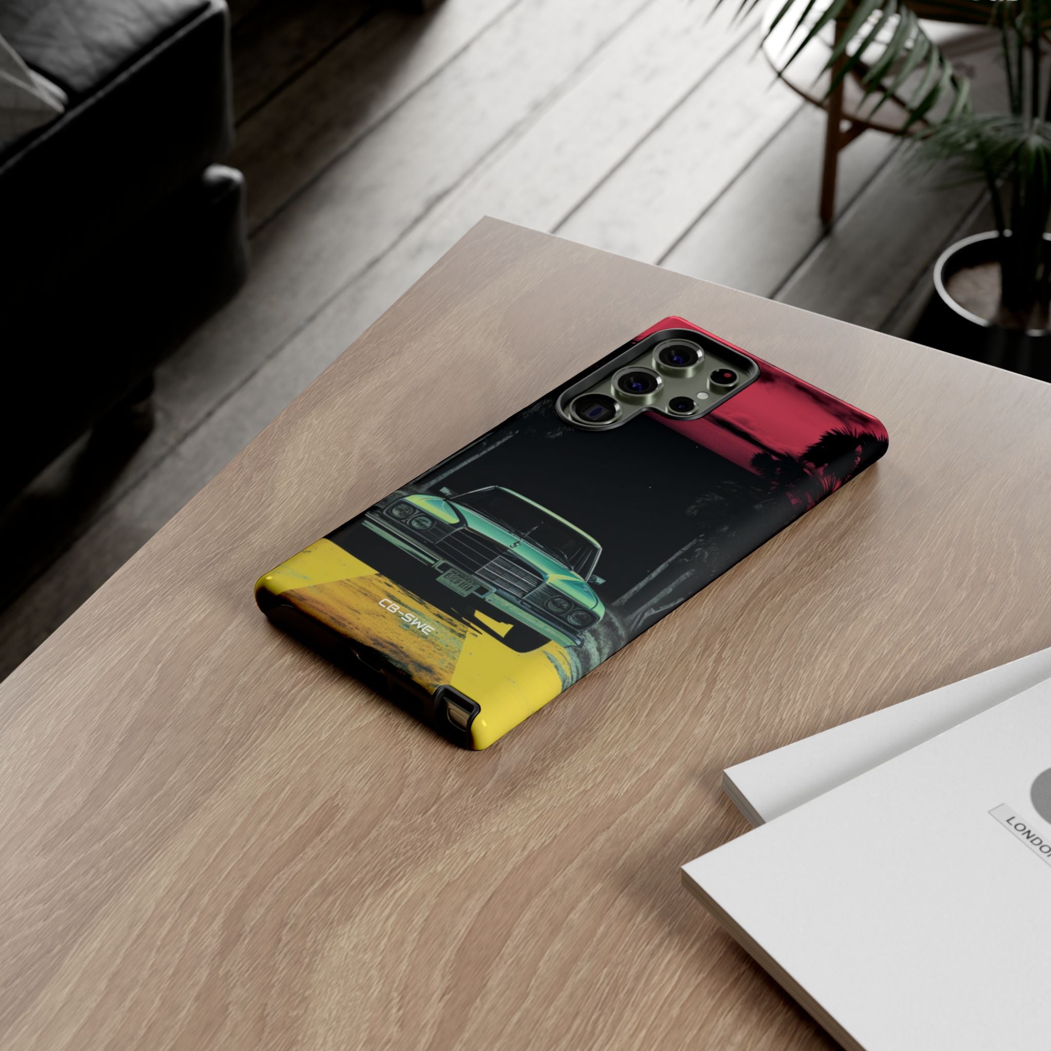 Retro Futuristic Nightscape - Samsung Case