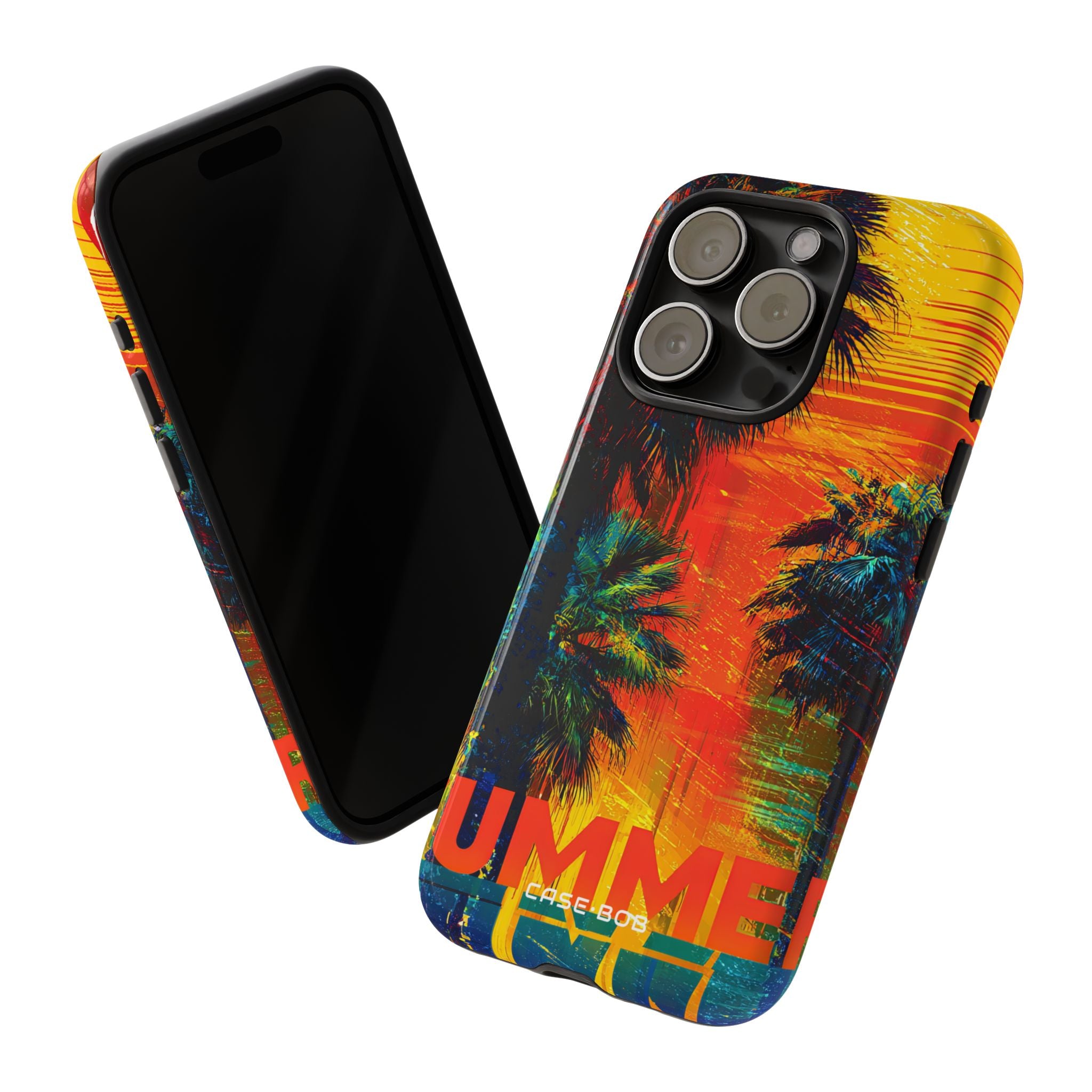 Tropical Sunburst iPhone 15 Pro Case - Tough