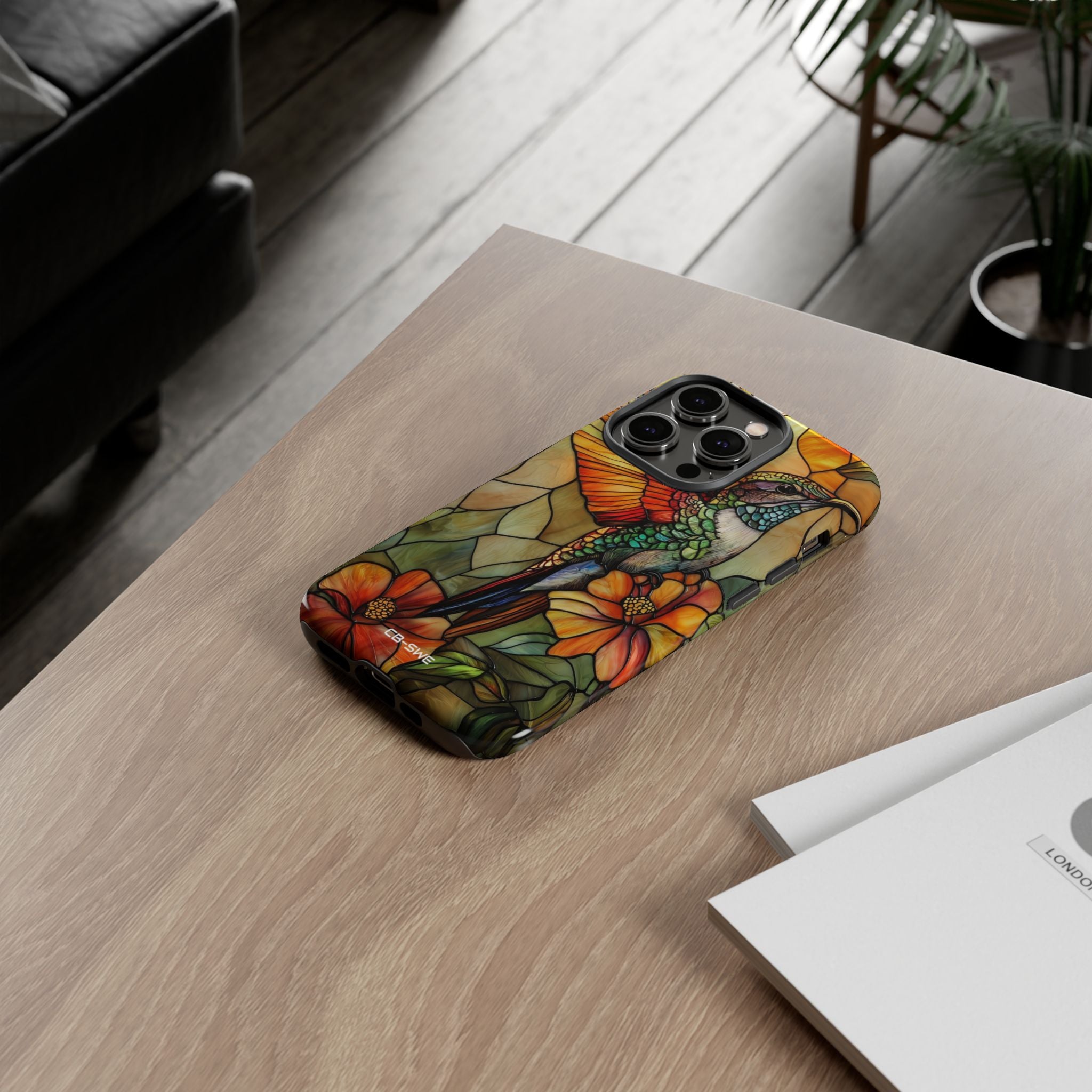 Hummingbird Dances Among Flowers - iPhone Case