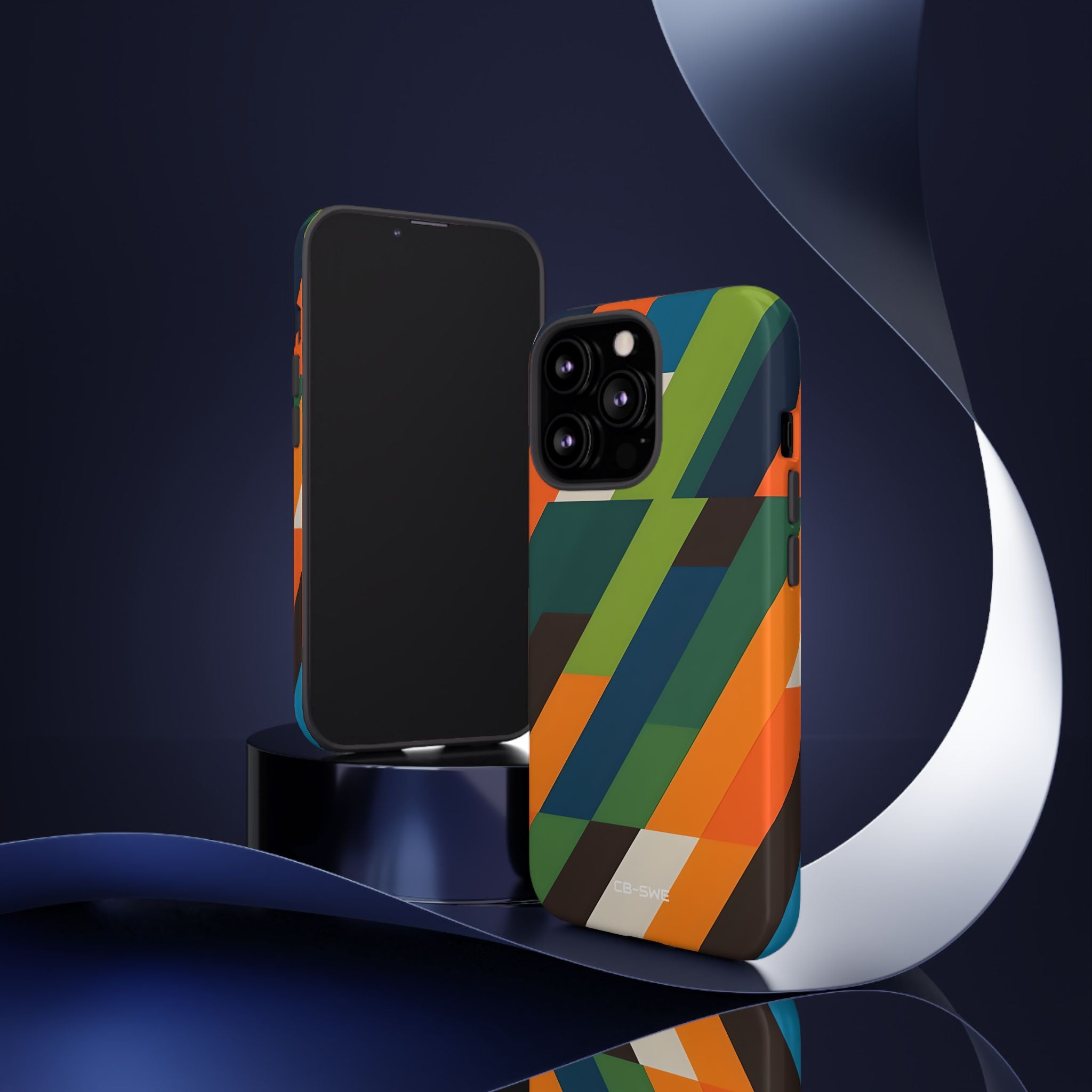 Geometric Color Intersection - iPhone Case