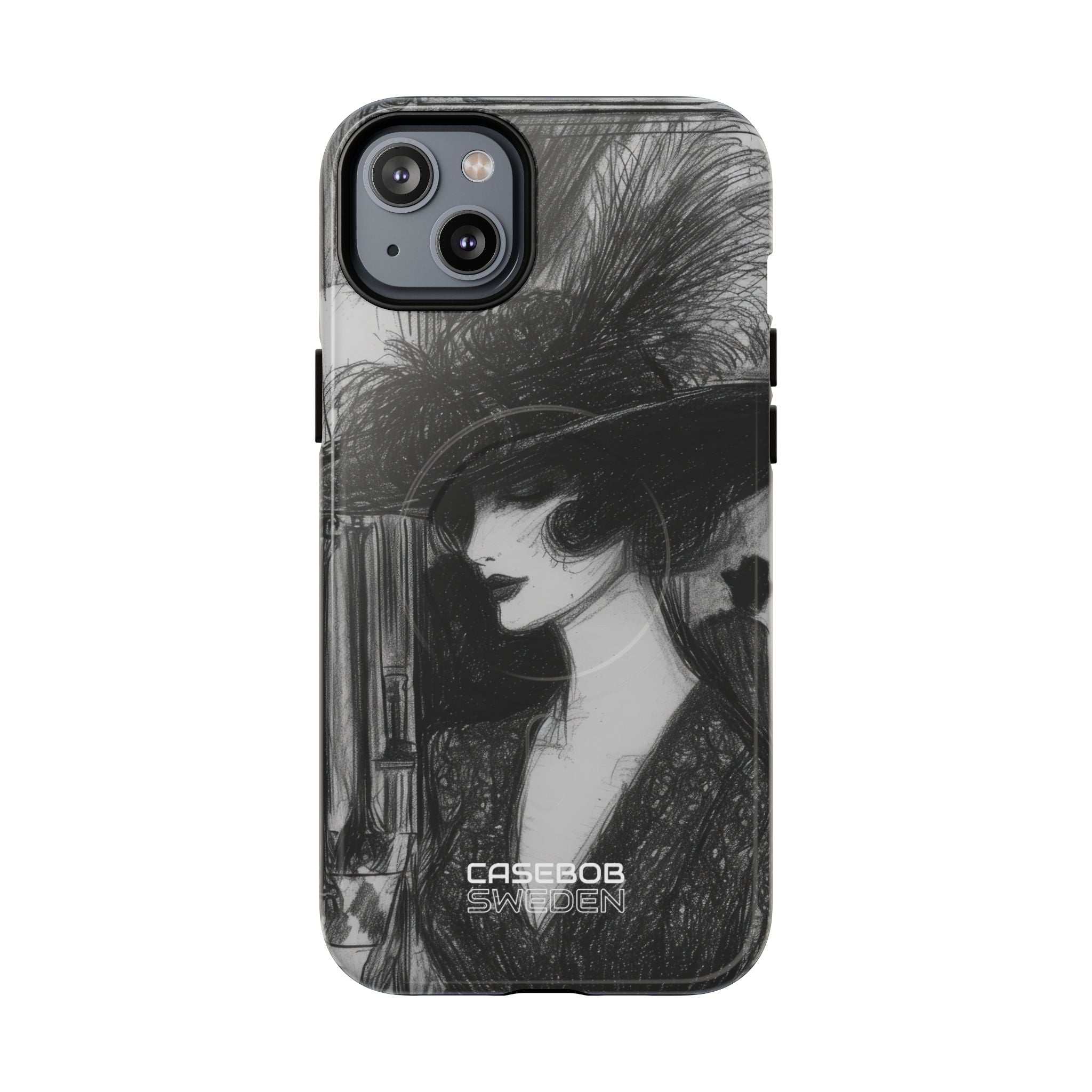 Vintage Feather Elegance iPhone 14 - Tough+