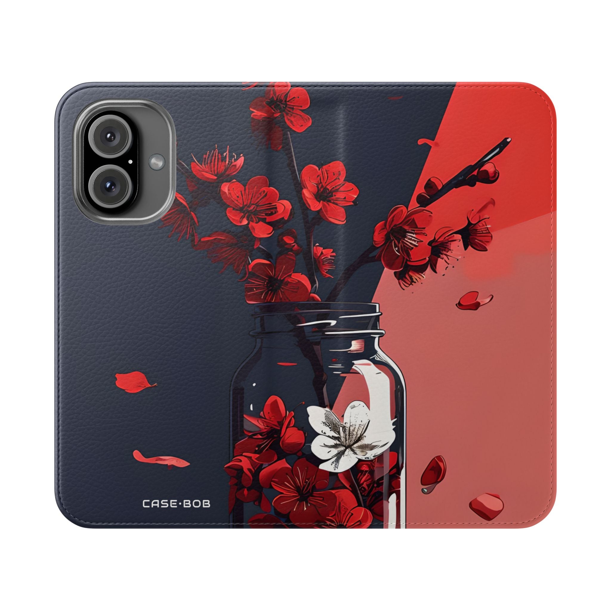 Cherry Blossom Jar - iPhone 16 Case - Lompakko