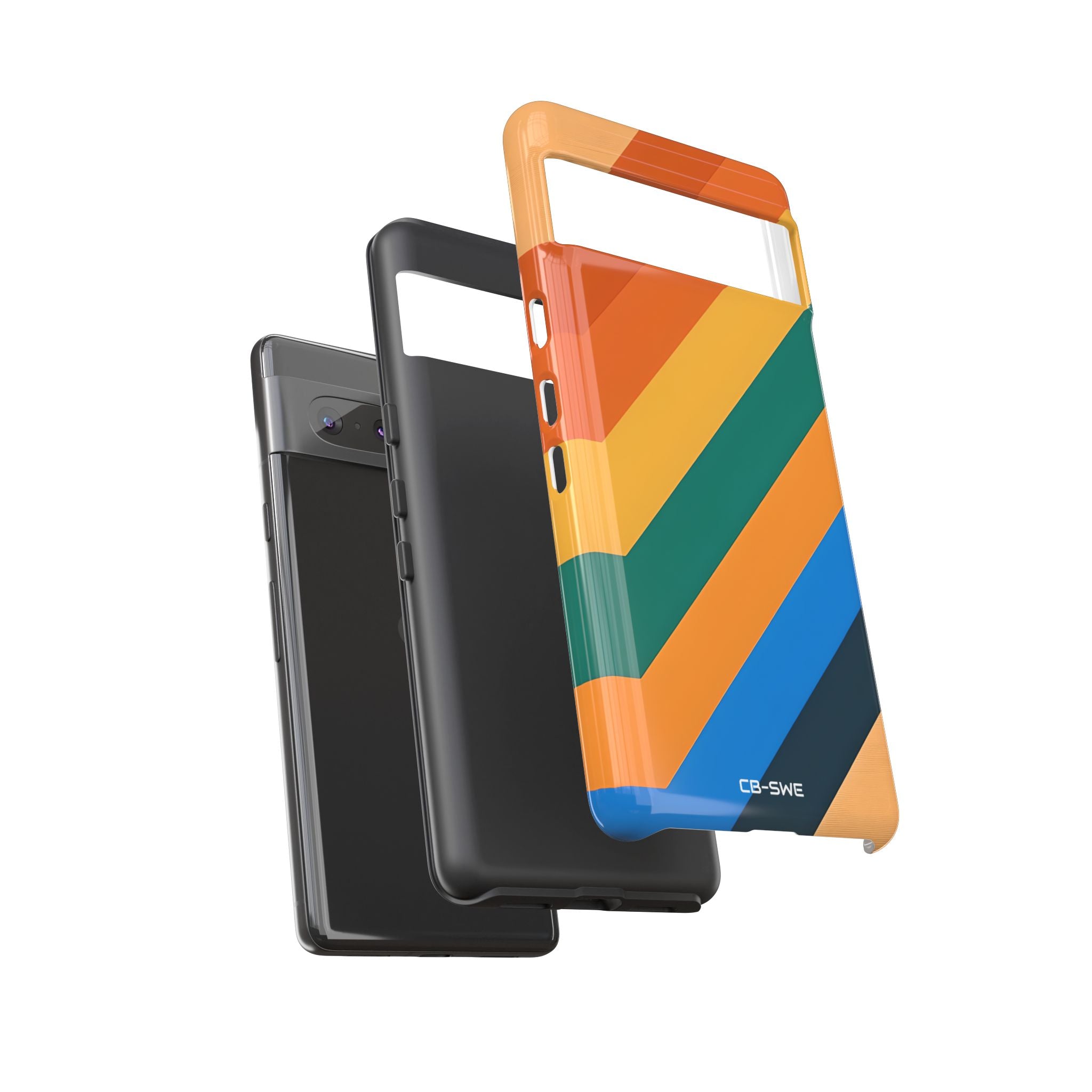 Vibrant Geometric Harmony - Google Pixel Case