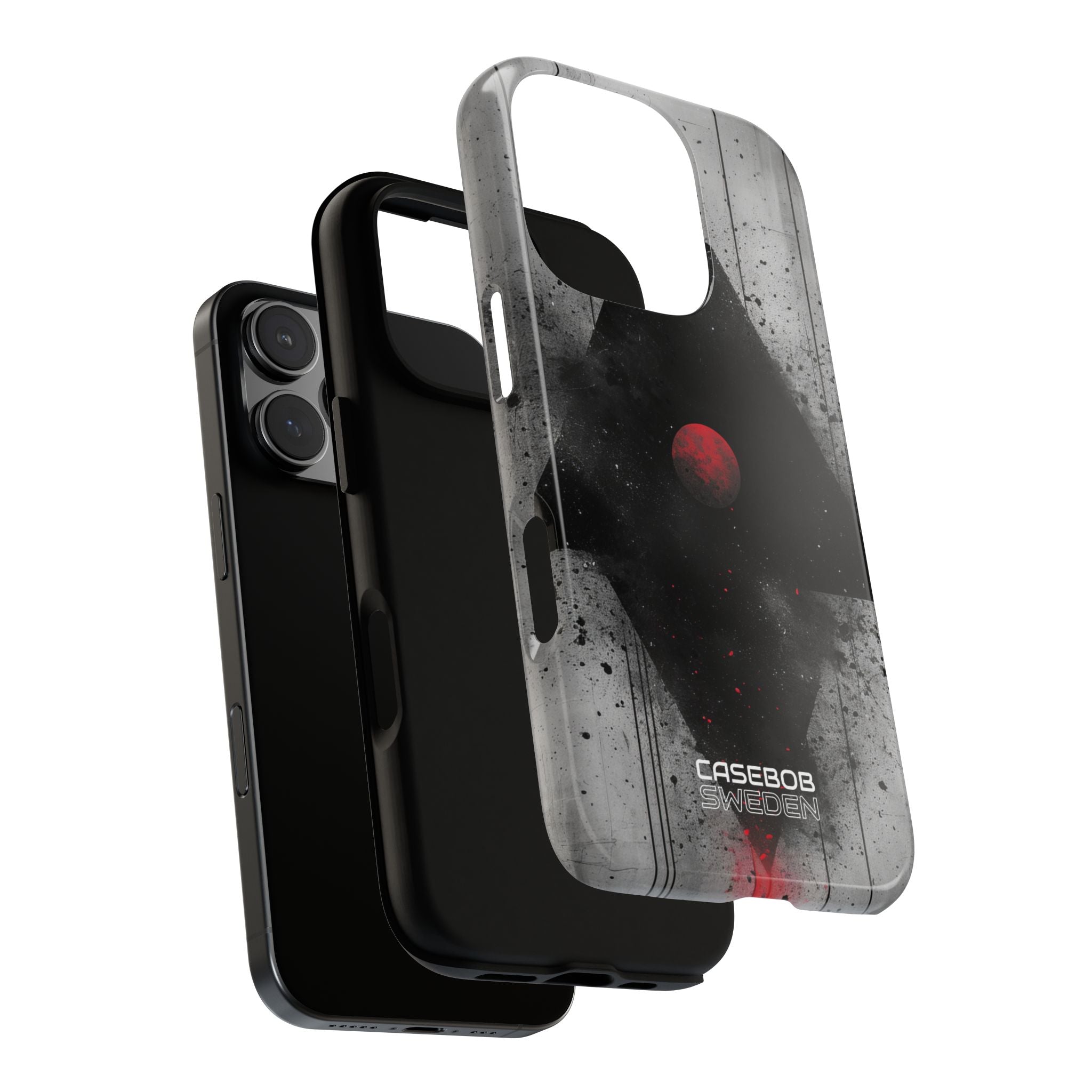 Crimson Core Geometry iPhone 16 - Tough