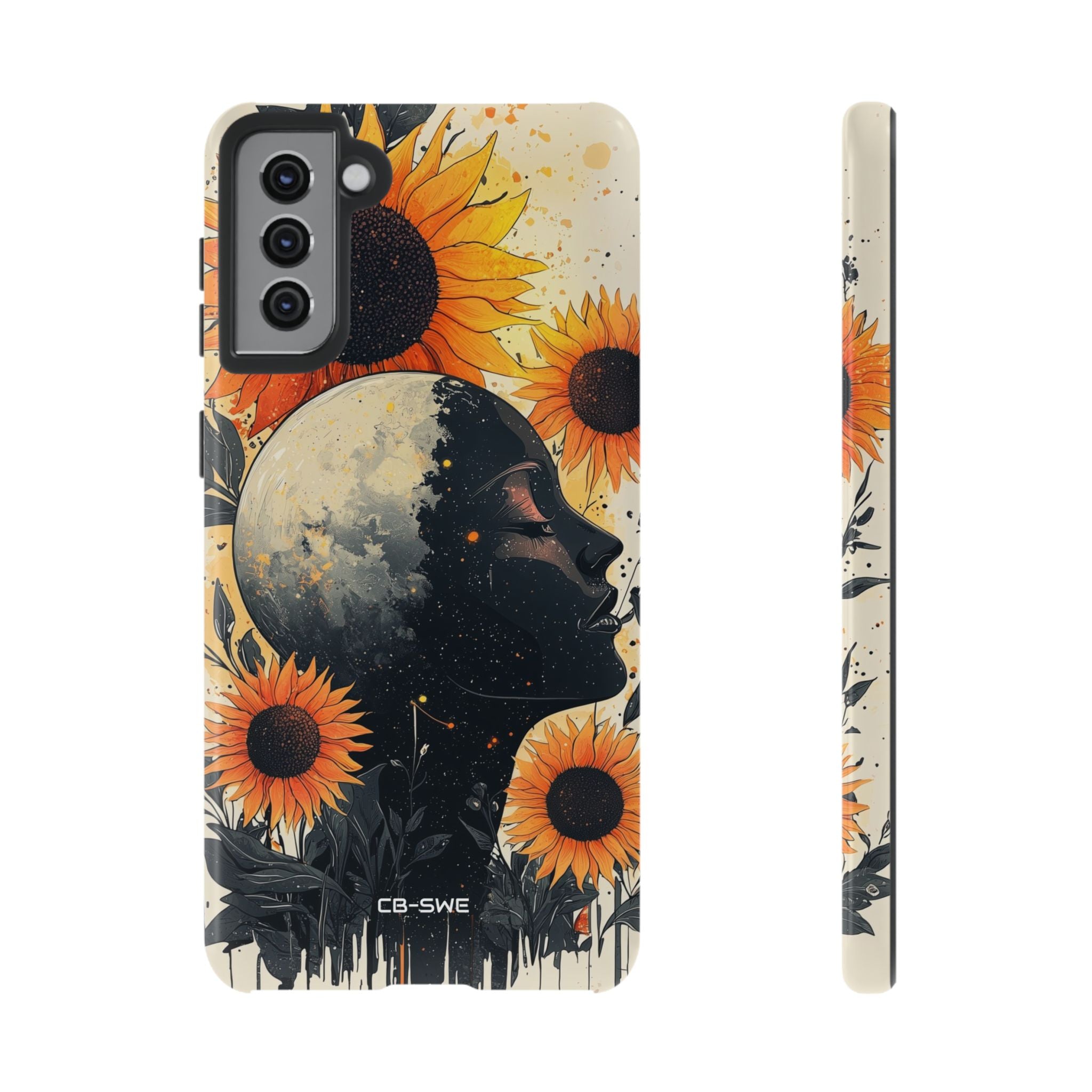 Sunflower Embraces Moon - Samsung Case