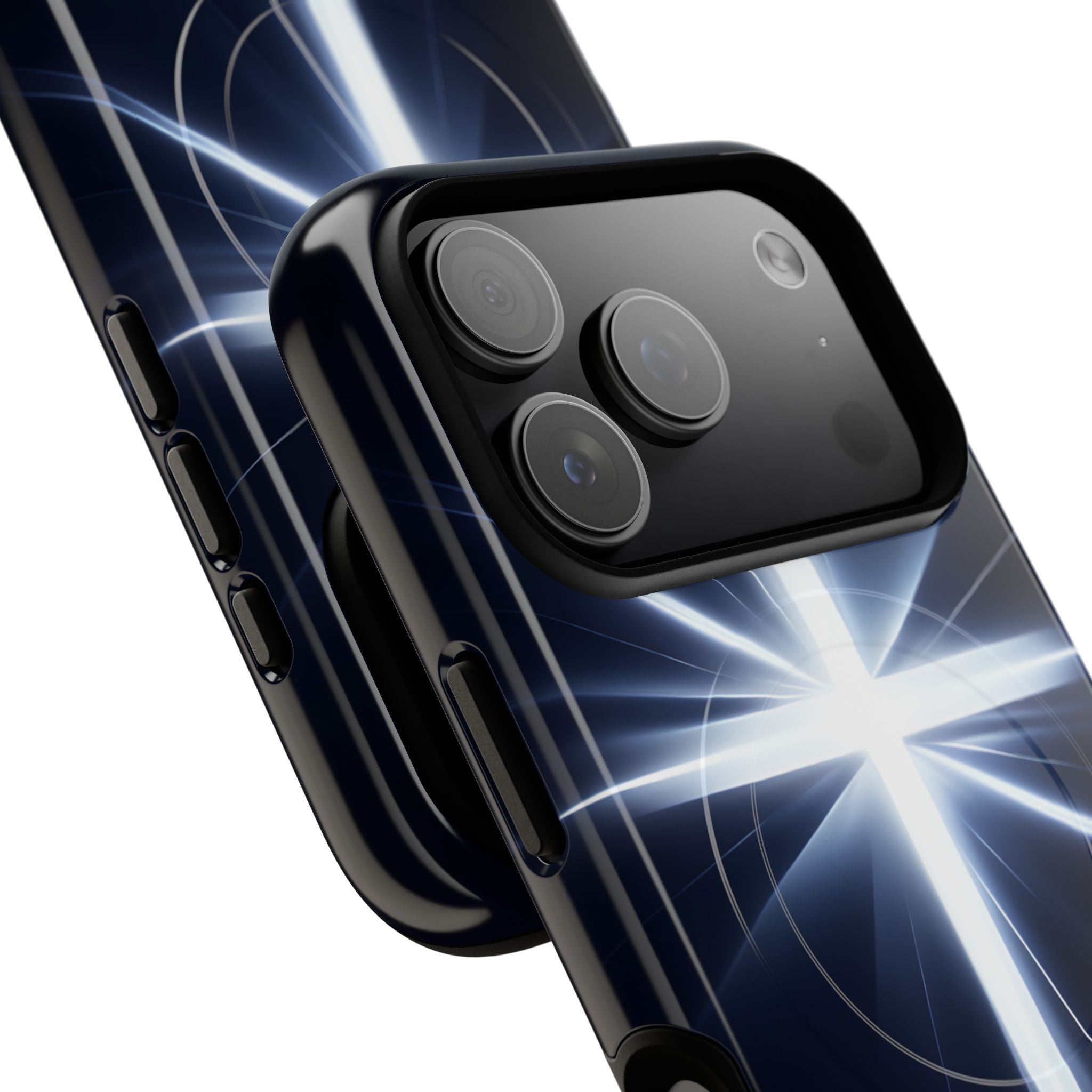 Glowing Crossburst iPhone 17 Pro Case - Tough+