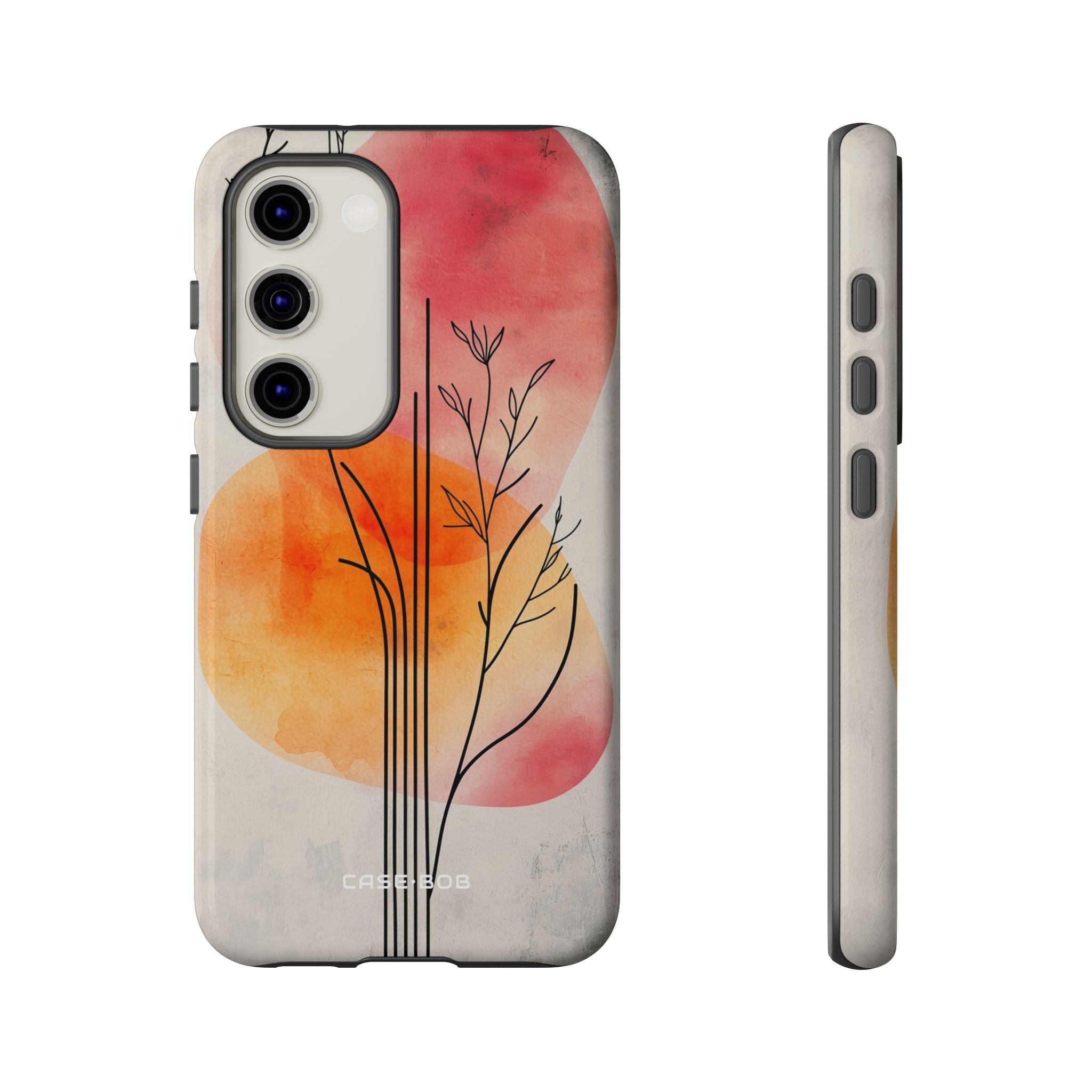 Curved Stem Sunset Samsung S23 Case - Tough