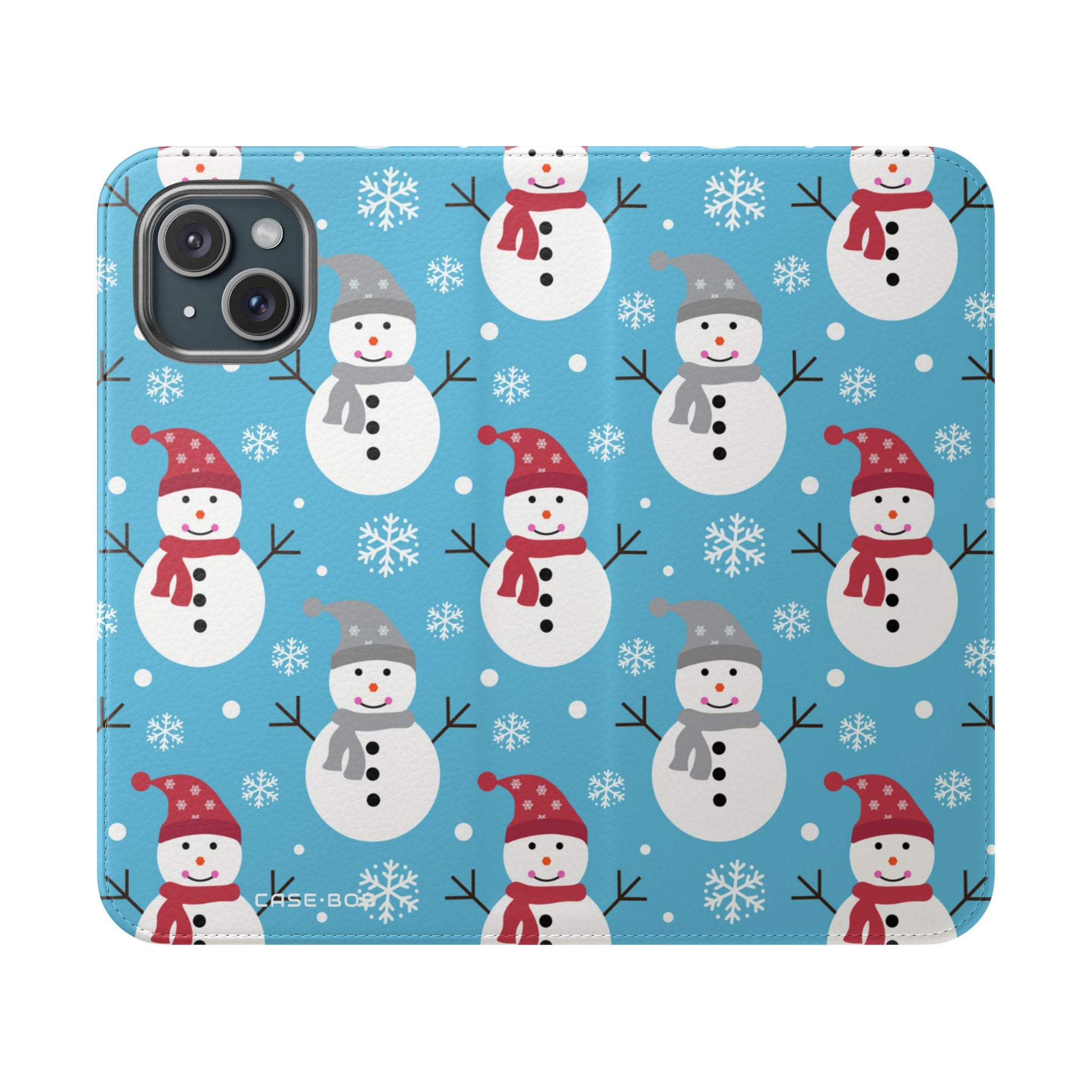 Snowman Glow - iPhone 15 Case - Wallet