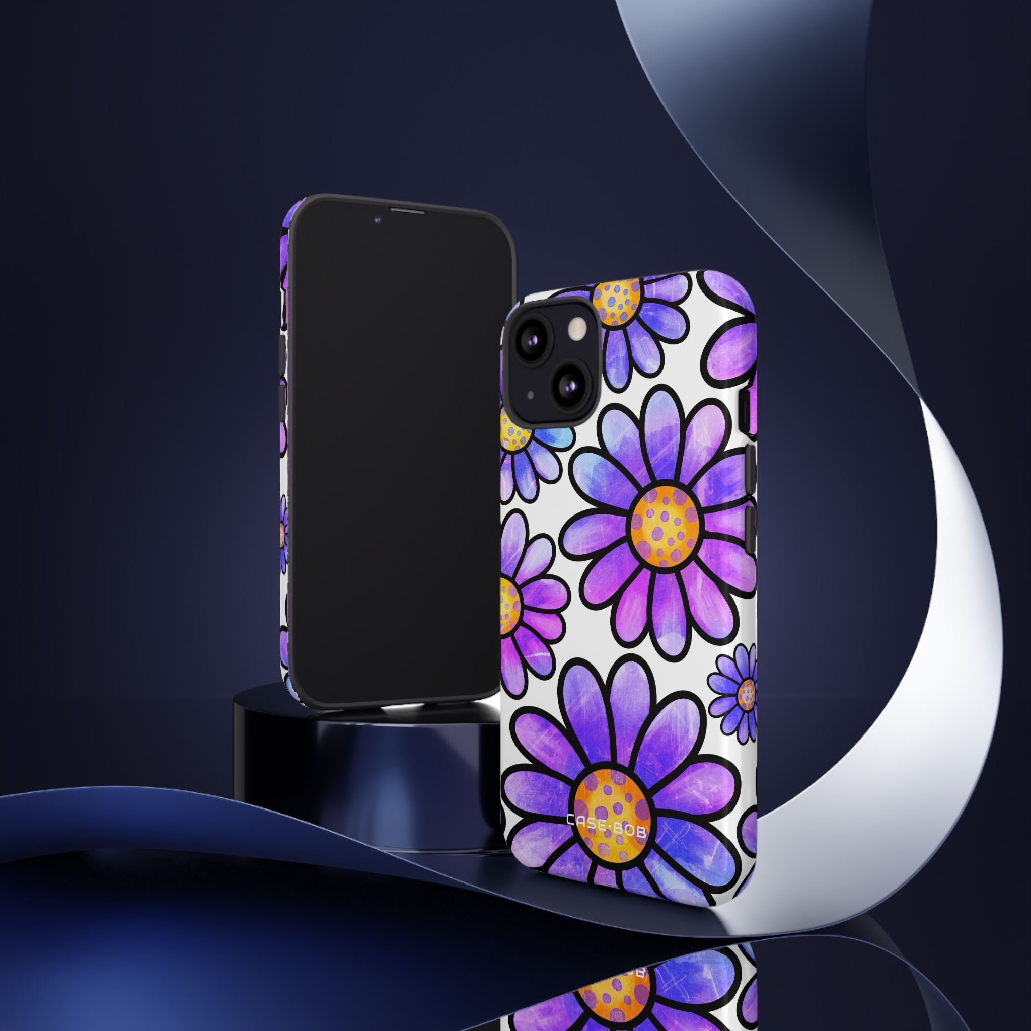 Polka Dot Blooms iPhone 13 Case - Tough
