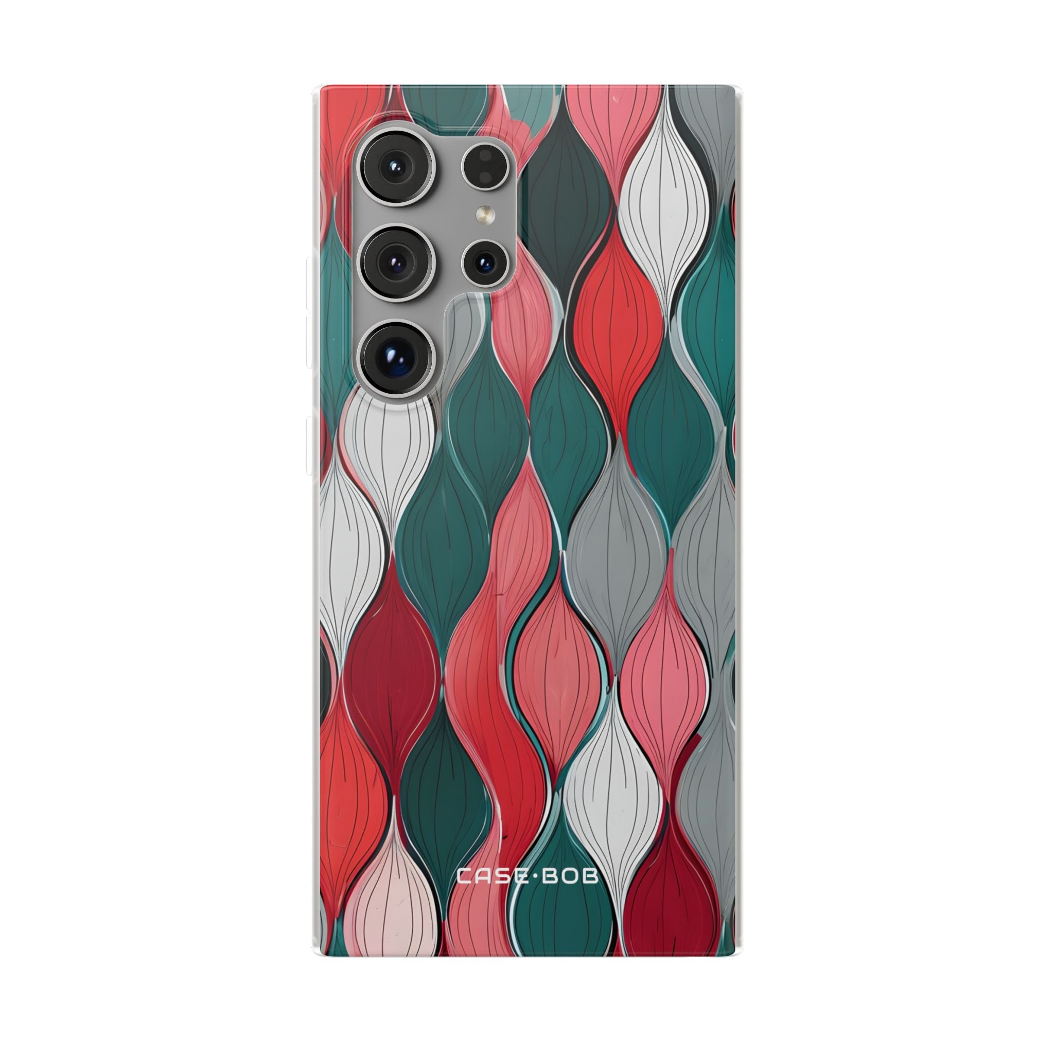 Leaf Cascade Teal Samsung S24 Ultra Case - Soft