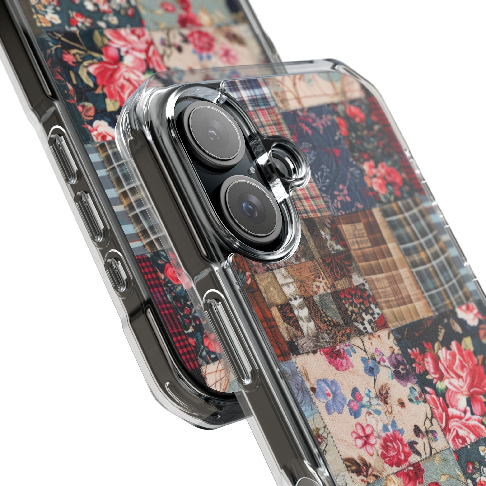Patchwork Floral Quilt iPhone 16 - Impact Clear+