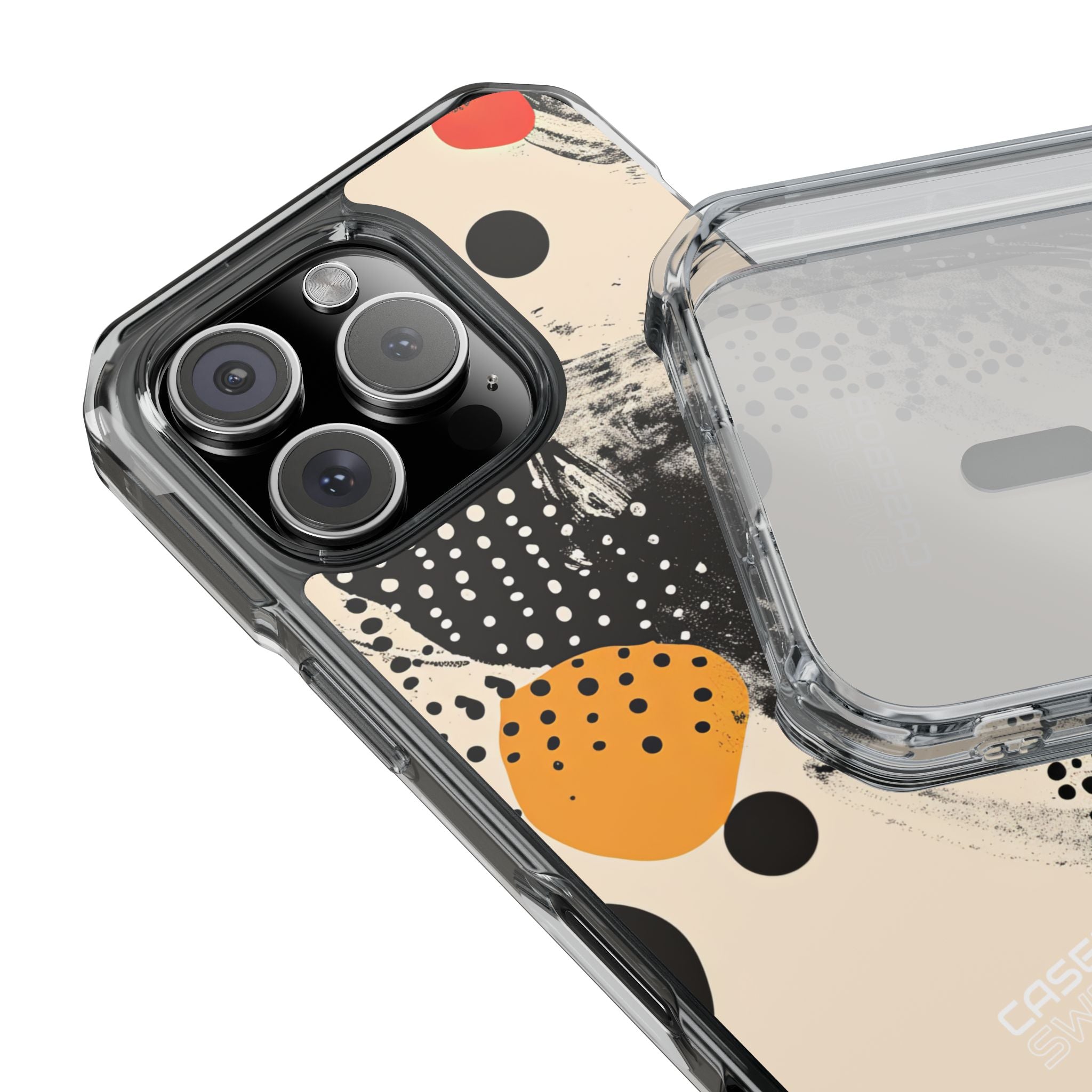 Swirl Chaos Geometry iPhone 16 - Impact Clear+