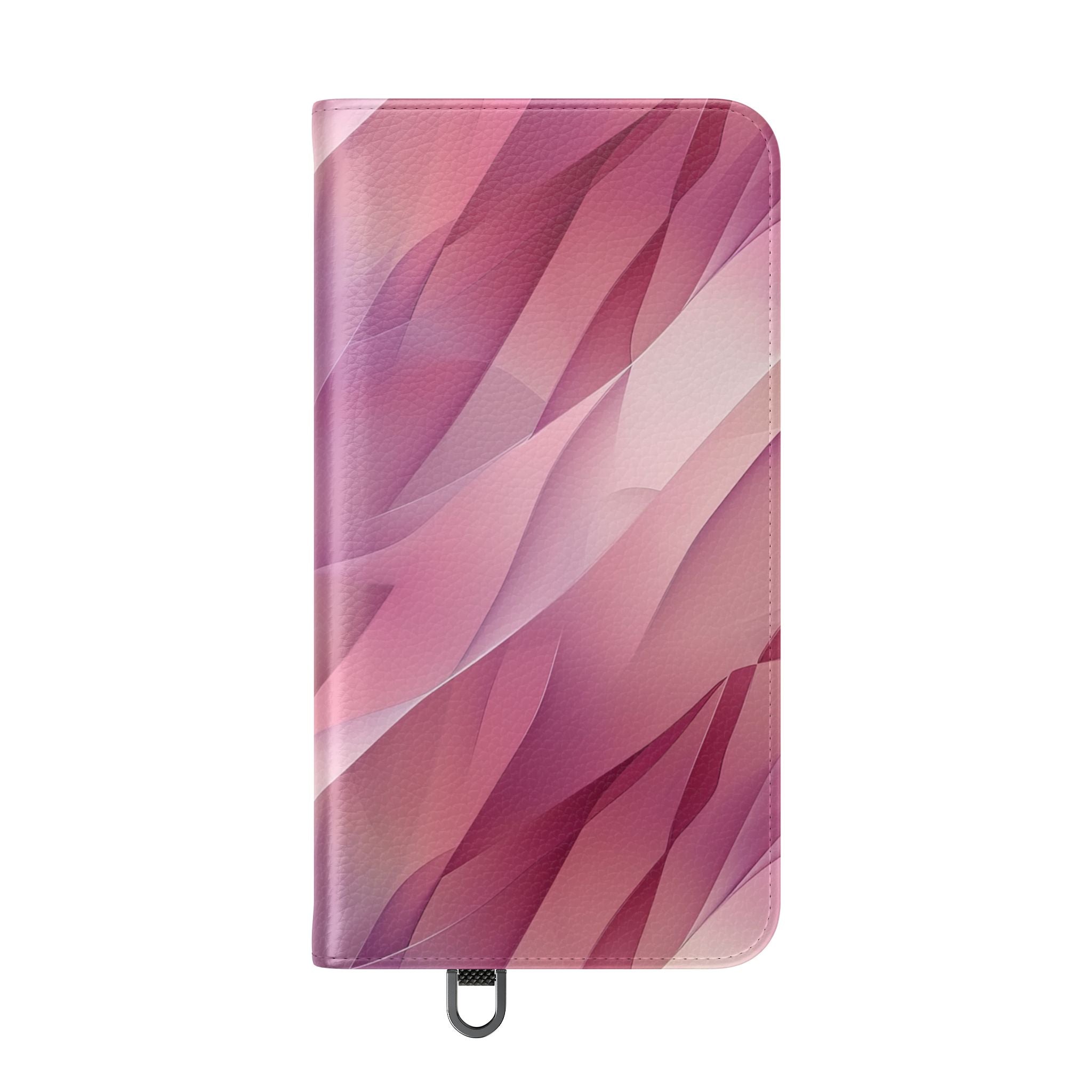 Roze Leafwave - Samsung S24 Plus Case - Portemonnee