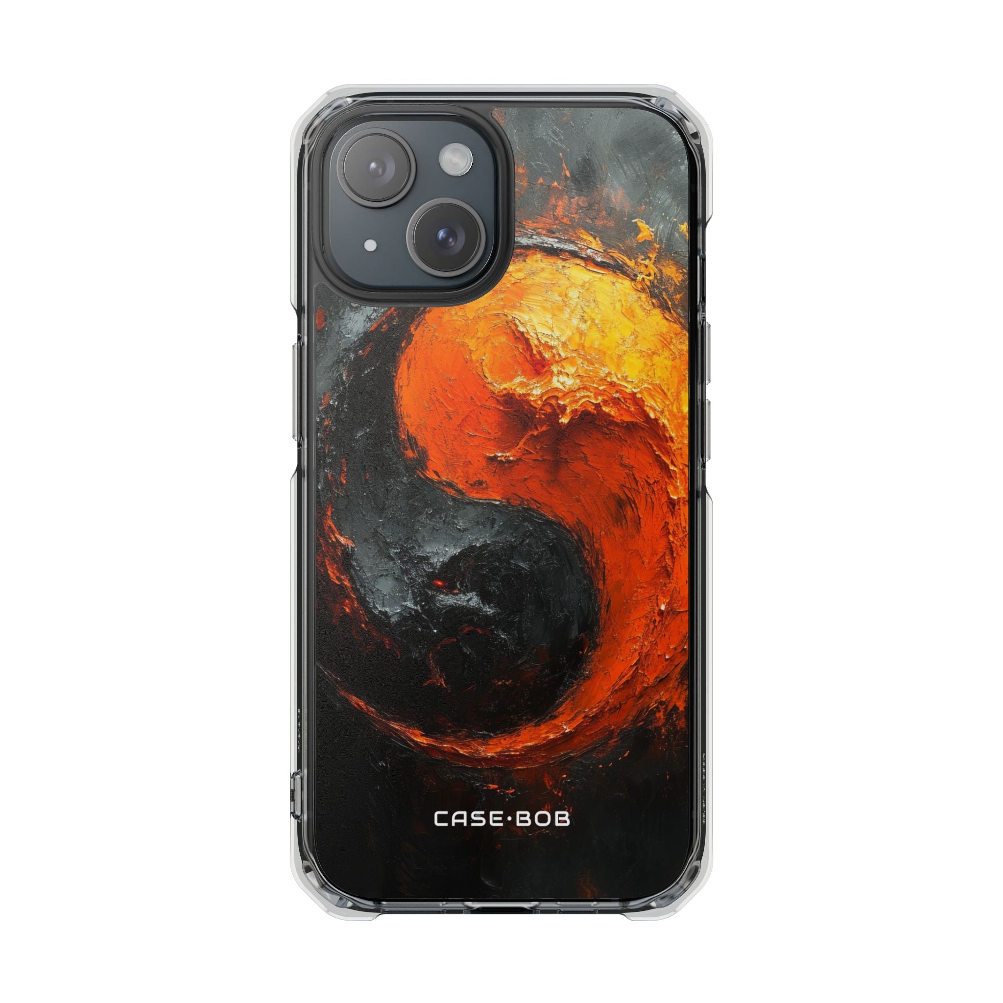 Fiery Yin Yang iPhone 15 Case - Impact