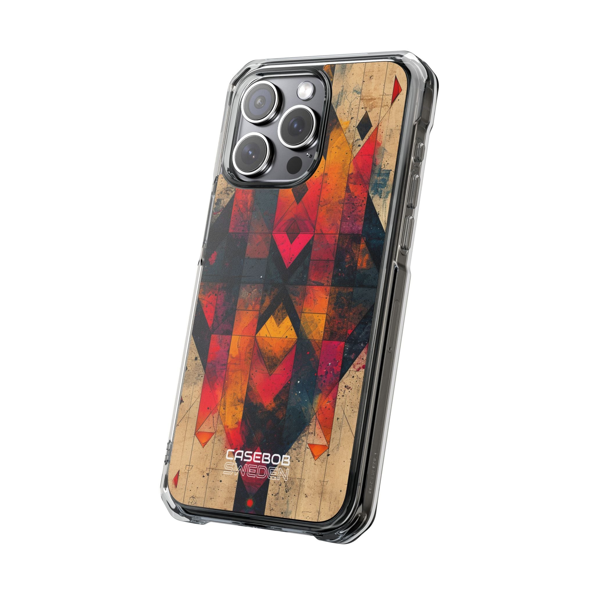 Fiery Symmetry Fusion iPhone 15 - Impact Clear+
