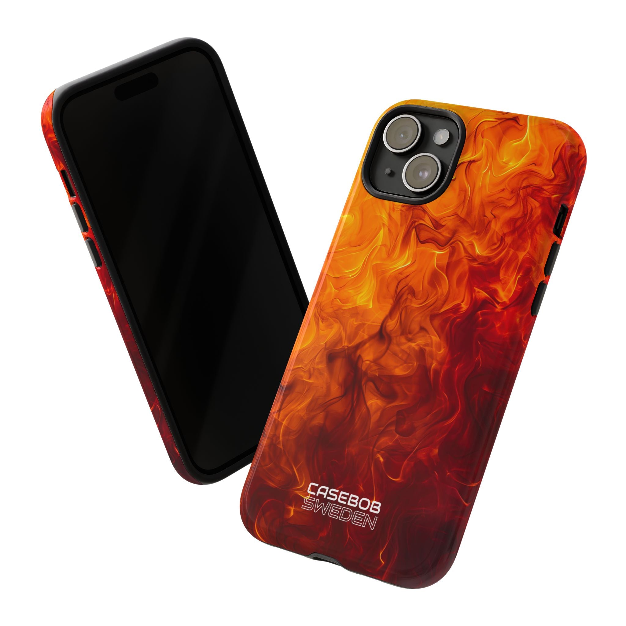 Flaming Energy Swirl iPhone 15 - Tough