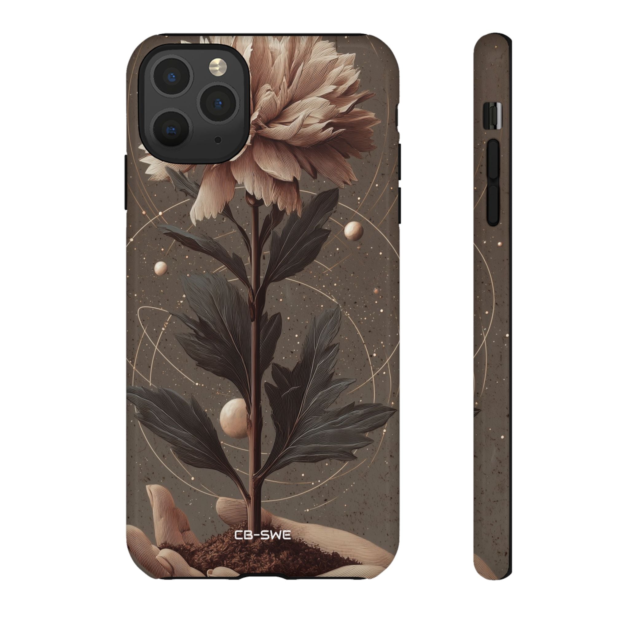 Celestial Flower Embrace - iPhone Case