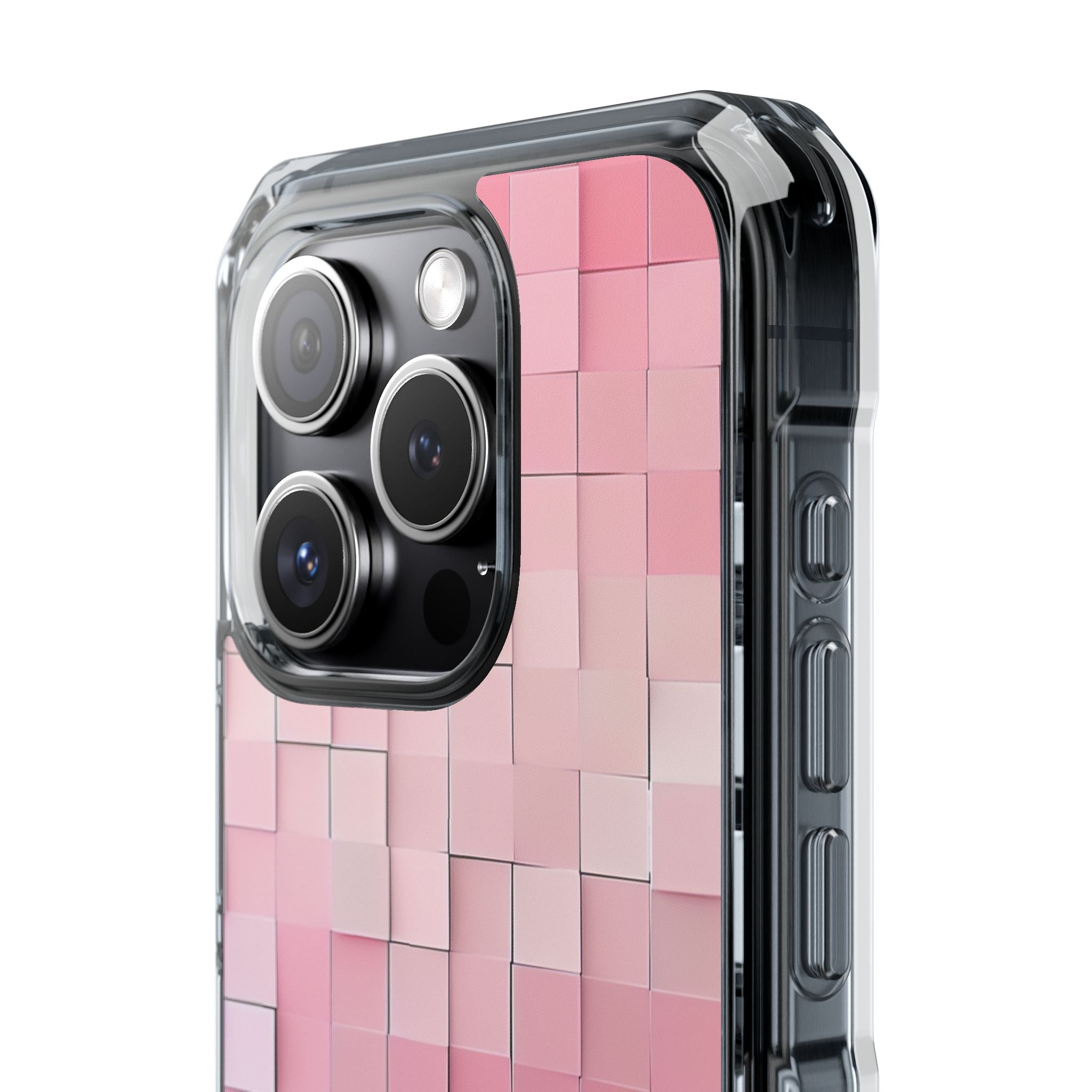 Pink Mosaic Glow iPhone 15 - Impact Clear+