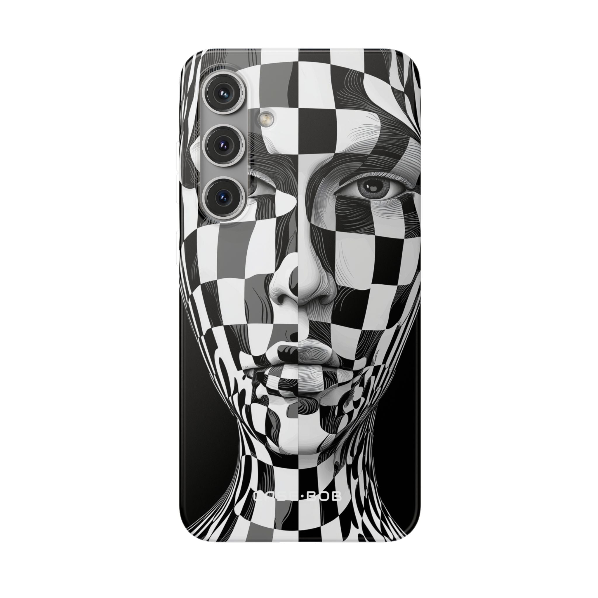 Checkered Face Samsung S24 Plus Case - Soft