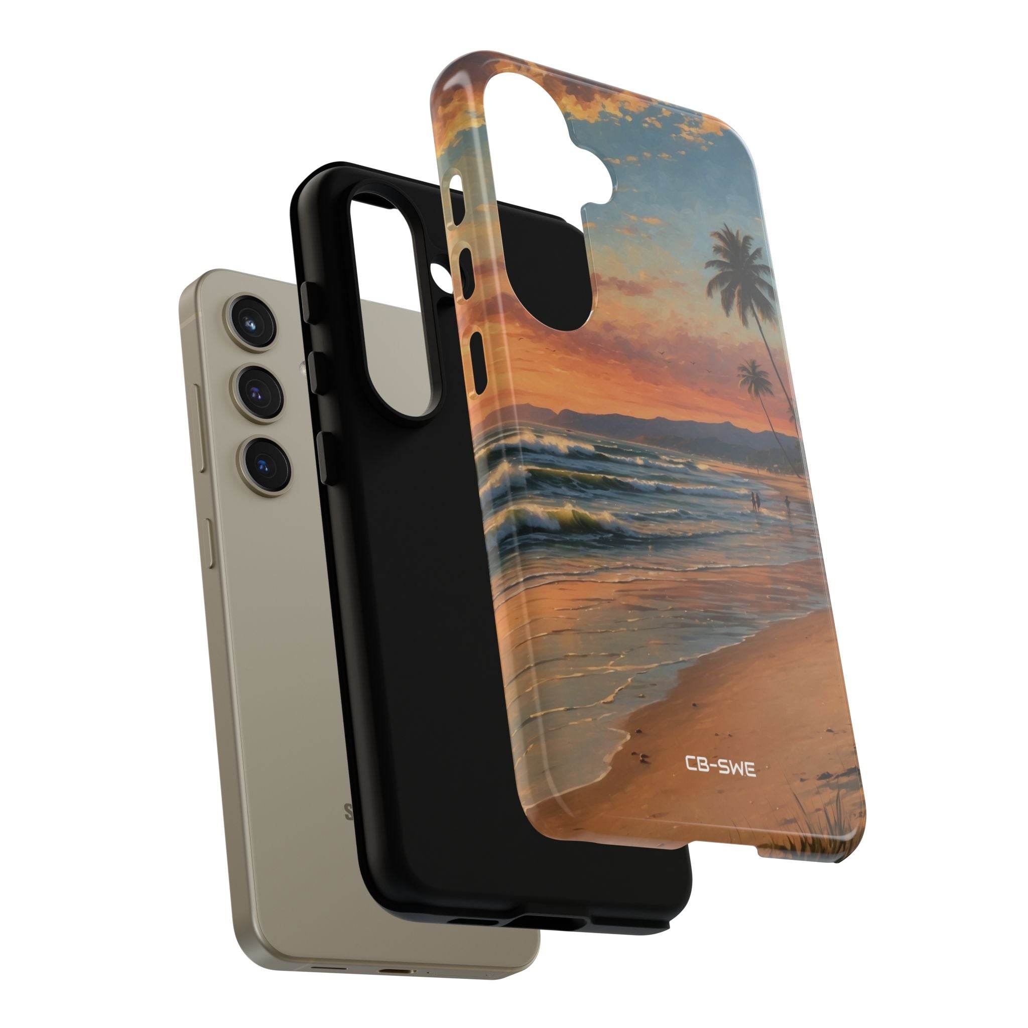 Golden Waves Embrace - Samsung Case