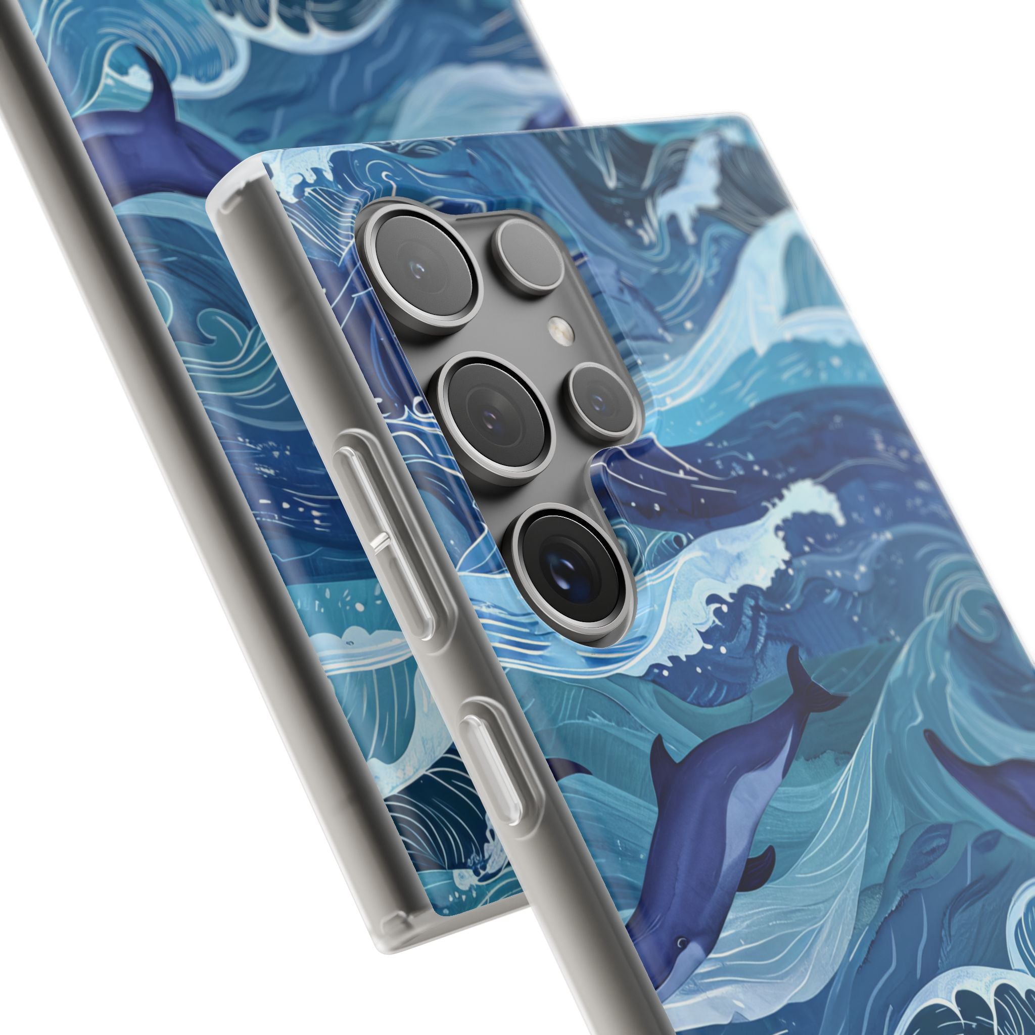 Dolphin Waves Samsung S24 Ultra Case - Soft