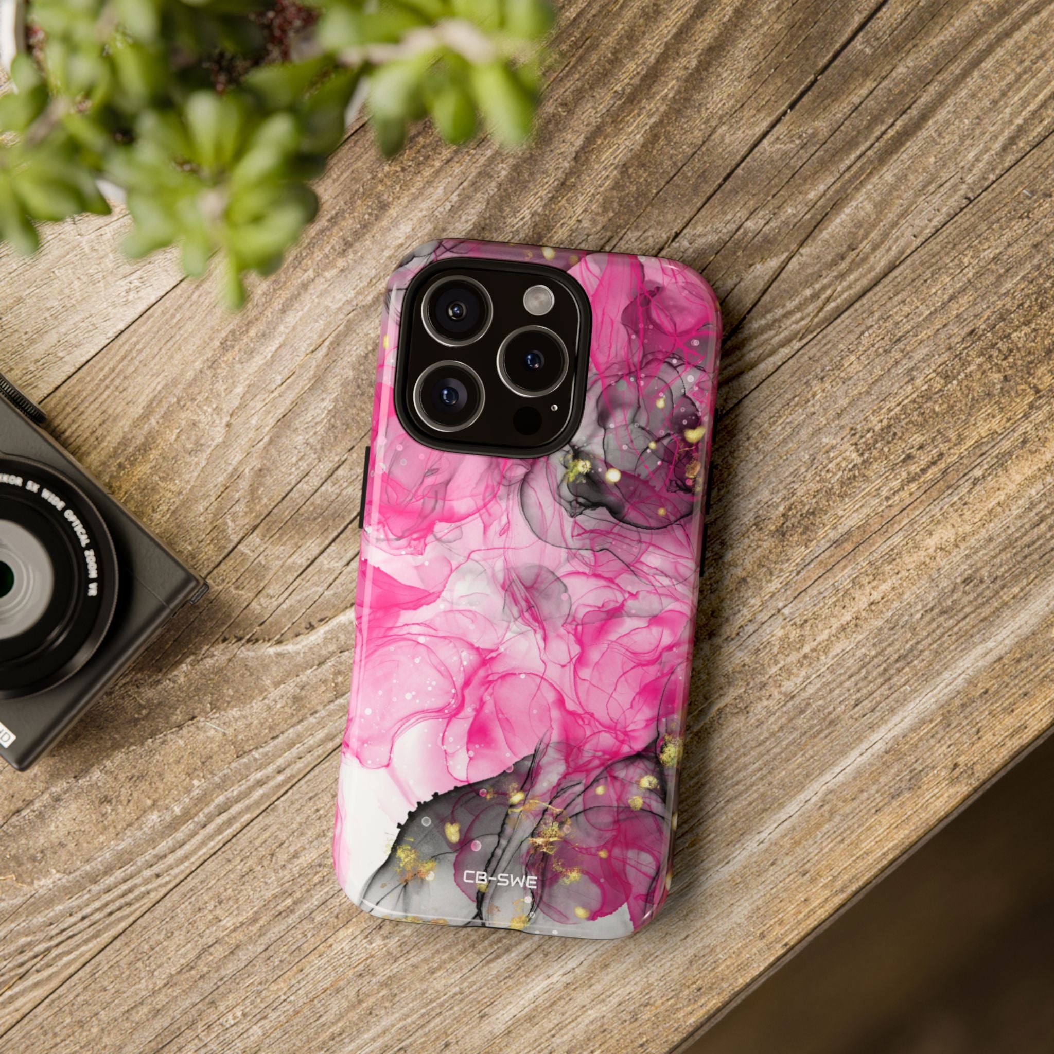 Vibrant Pink Swirls - iPhone Case