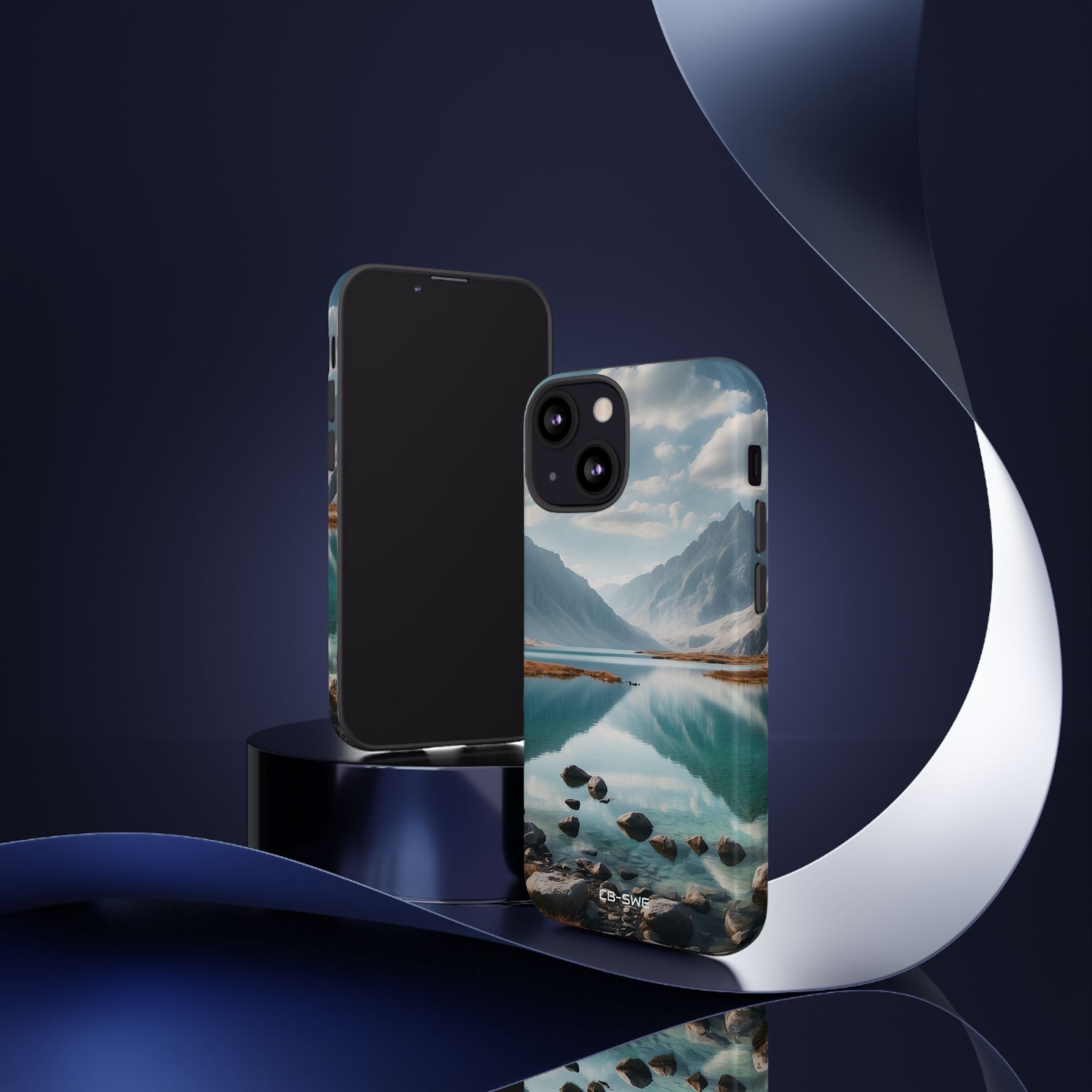 Mountain Reflections Swim - iPhone Case
