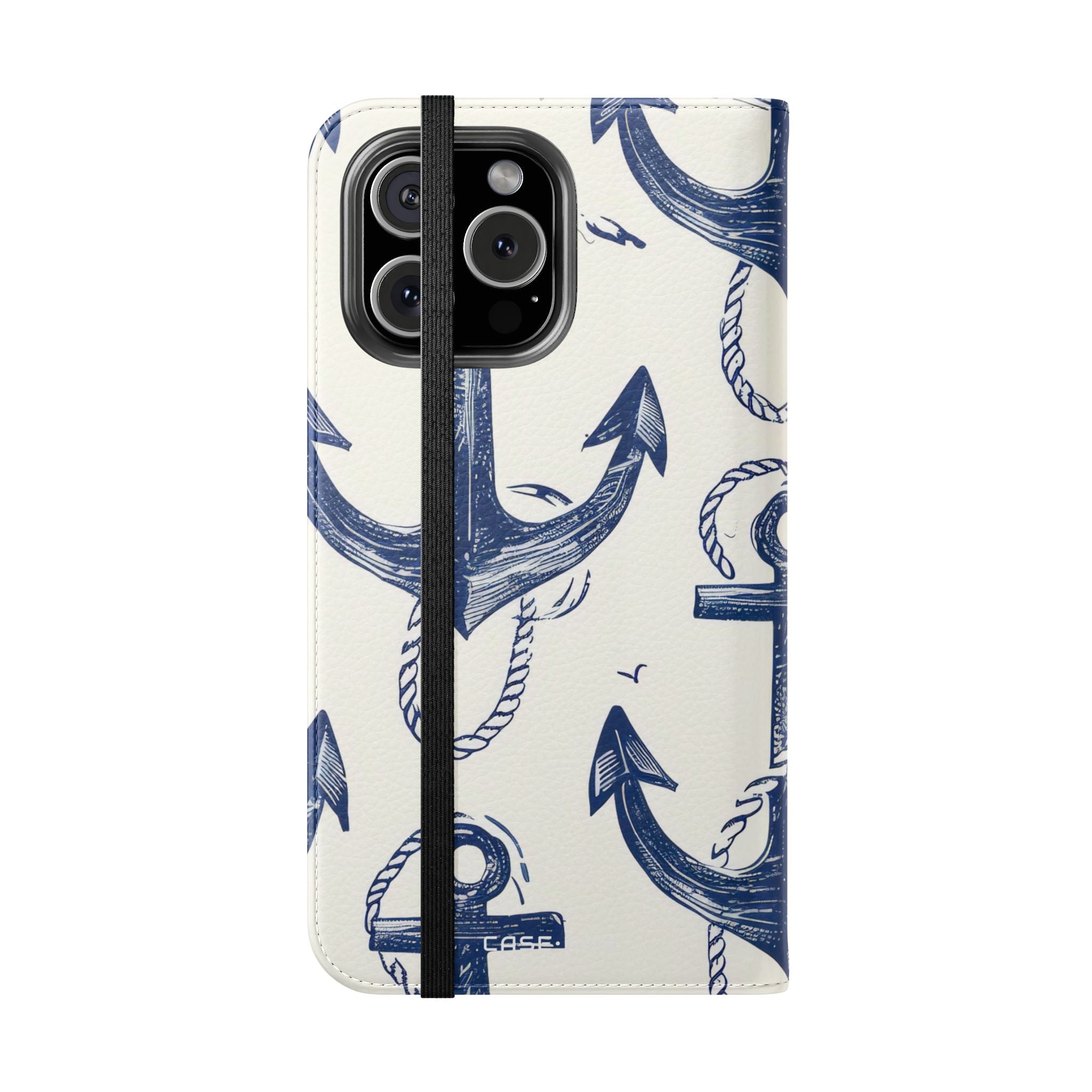 Blue Anchor Breeze - iPhone 16 Max Case - Wallet