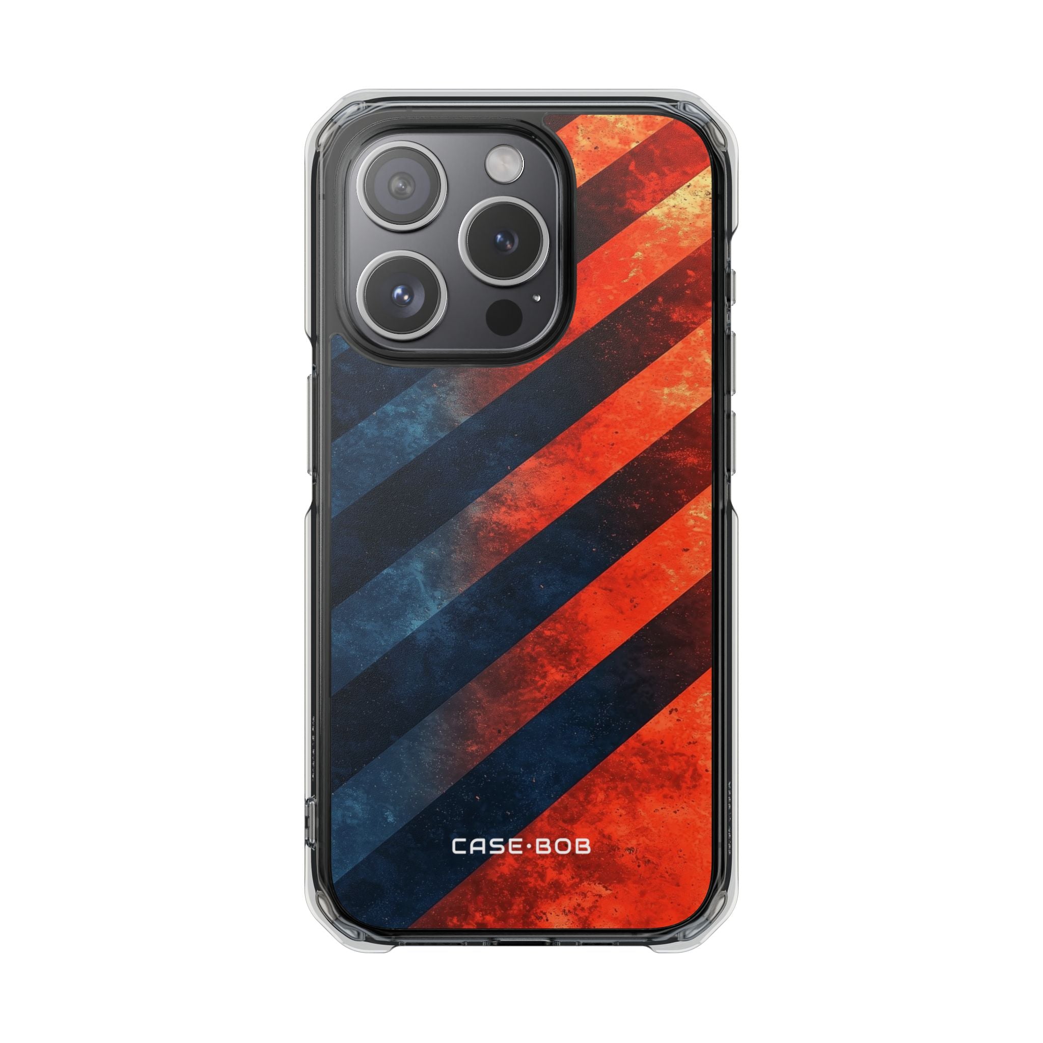 Diagonal Stripes Blaze iPhone 15 Pro Case - Impact
