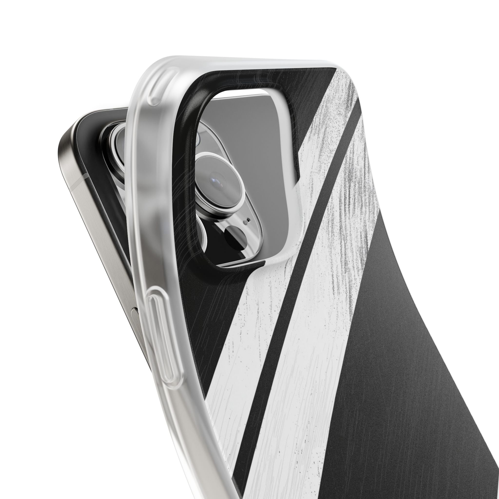 Distressed Stripe Motion iPhone 16 Pro Max Case - Soft
