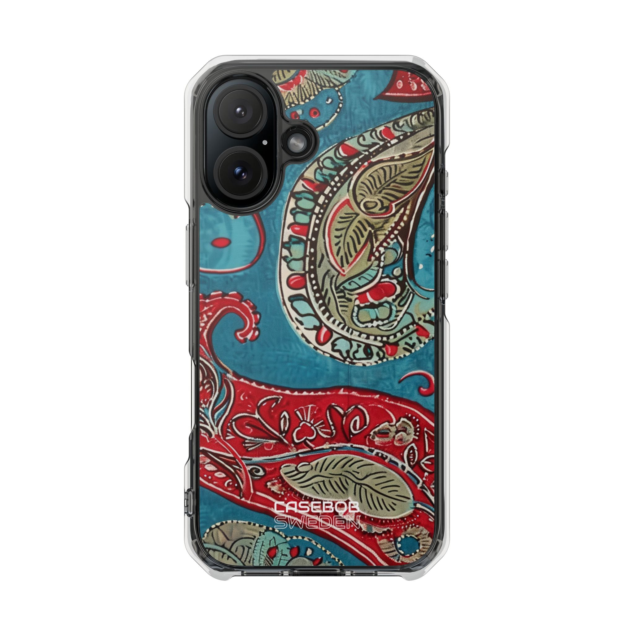Paisley Floral Fusion iPhone 16 - Impact Clear+