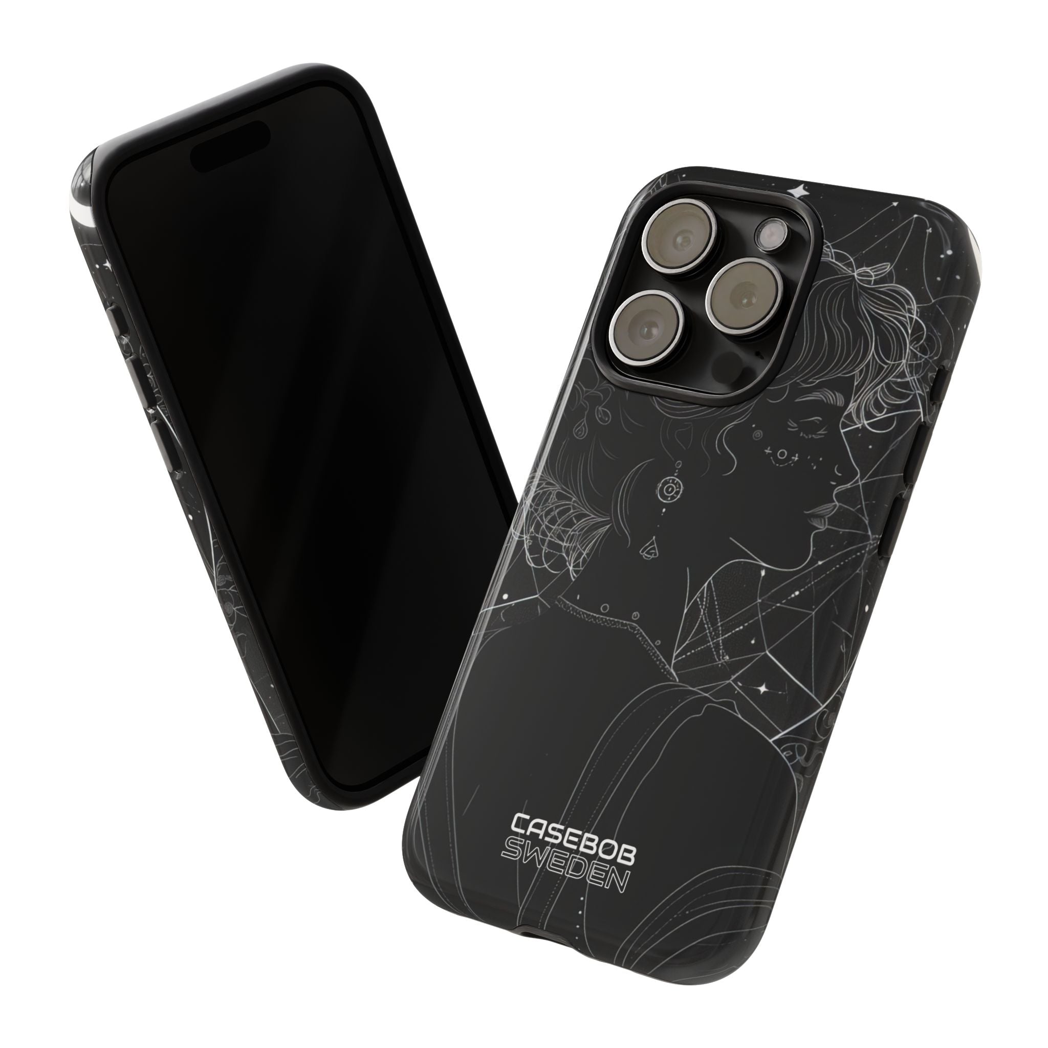 Celestial Bloom Silhouette iPhone 15 - Tough