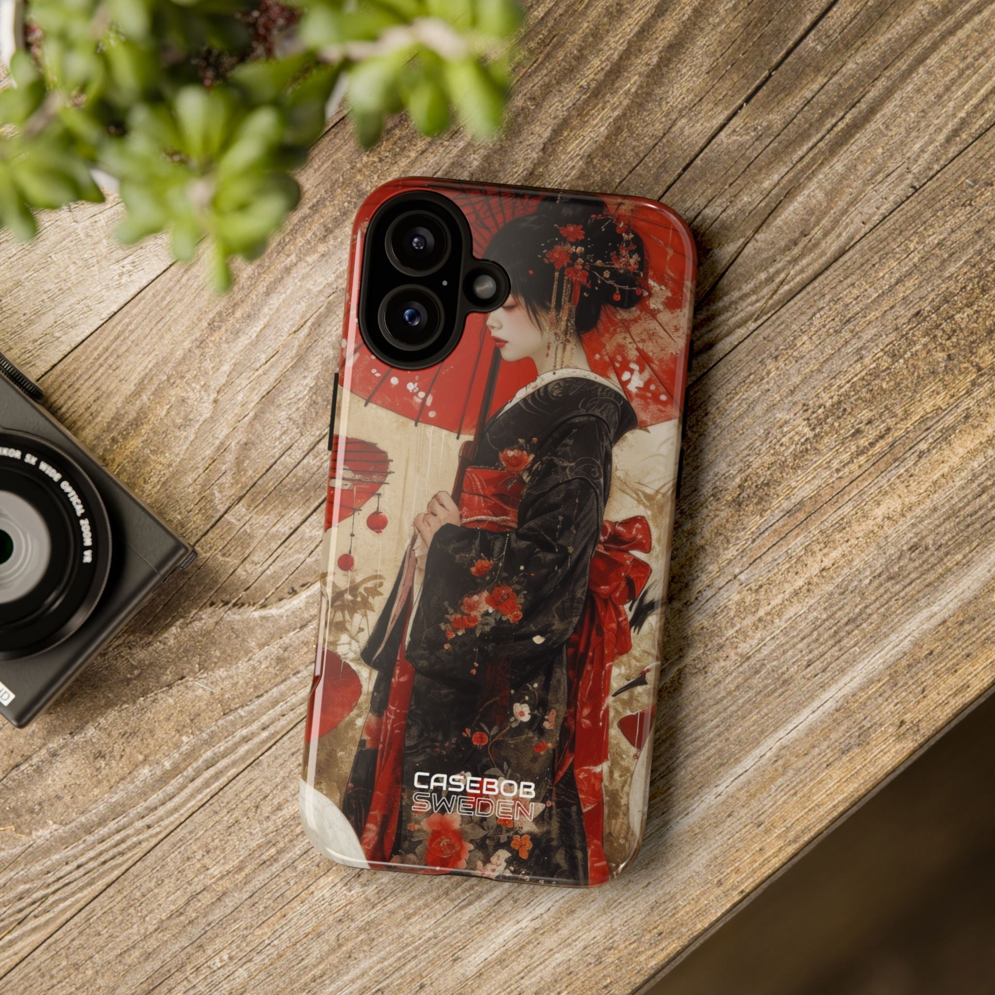 Scarlet Crane Dreams iPhone 16 - Tough