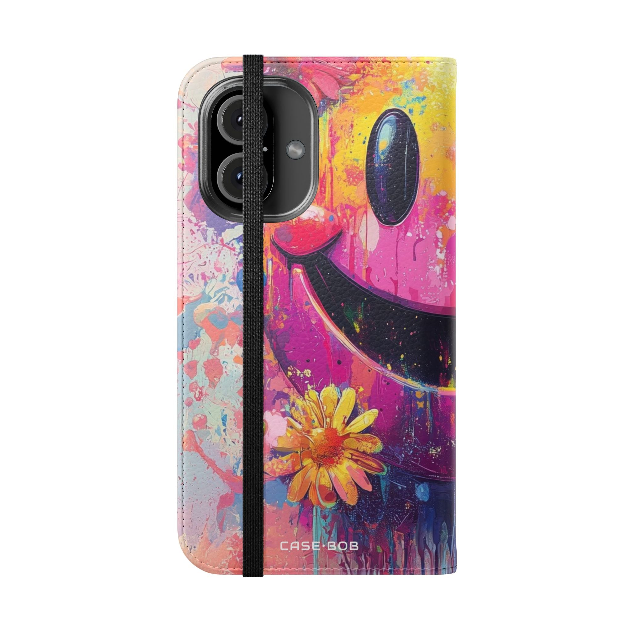 Smiley Bloom Drip - iPhone 16 Case - Wallet