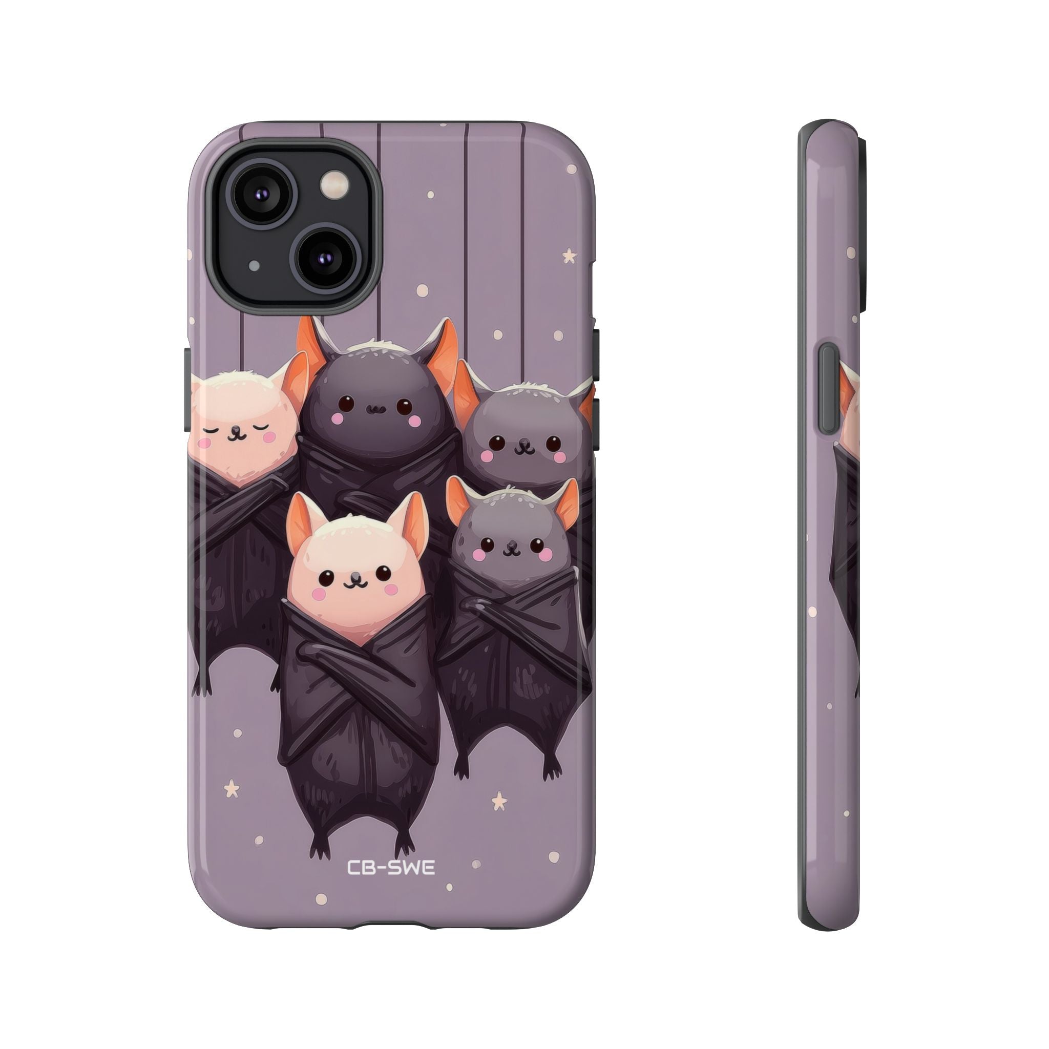 Playful Bats Hang - iPhone Case