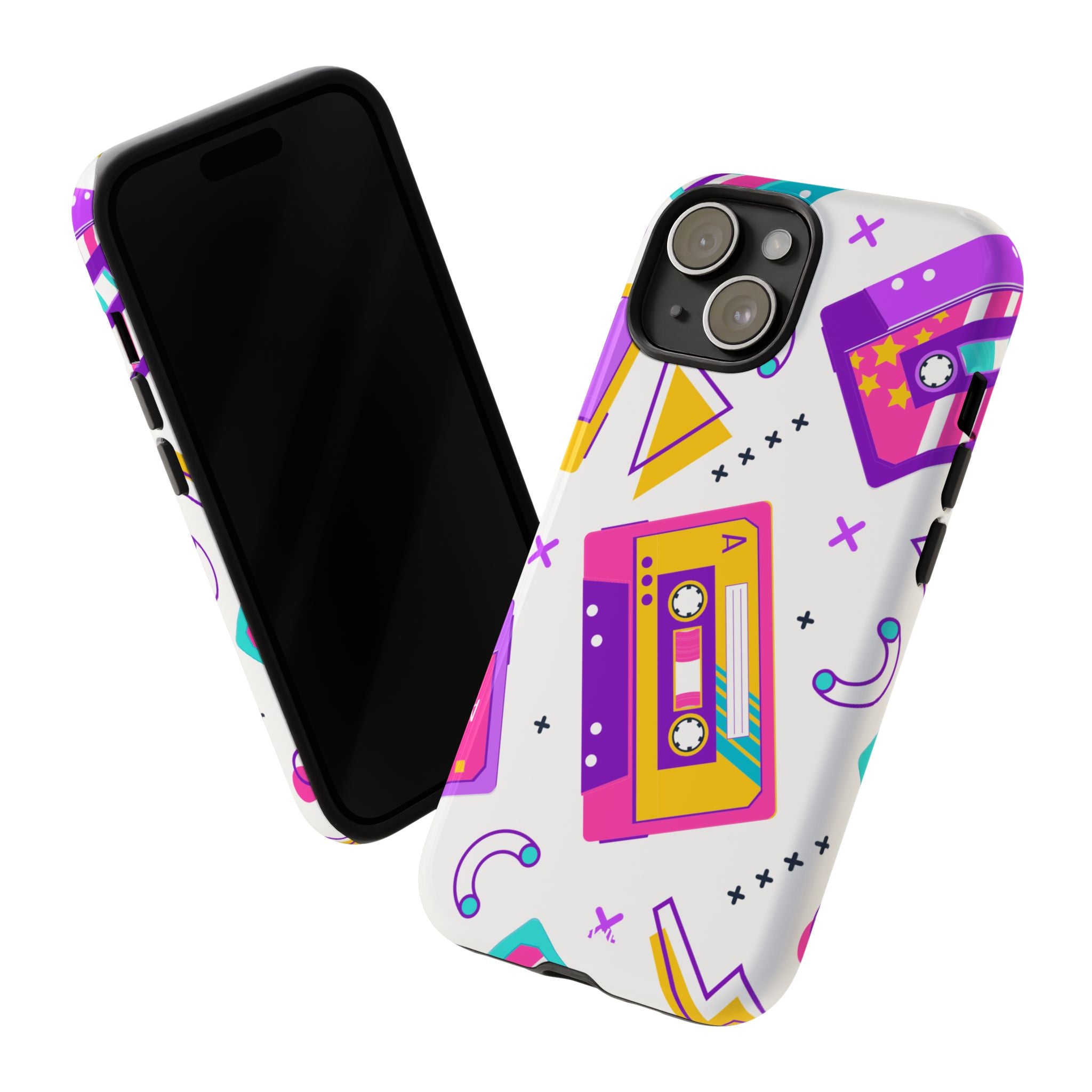Retro Cassette Chaos - iPhone Case