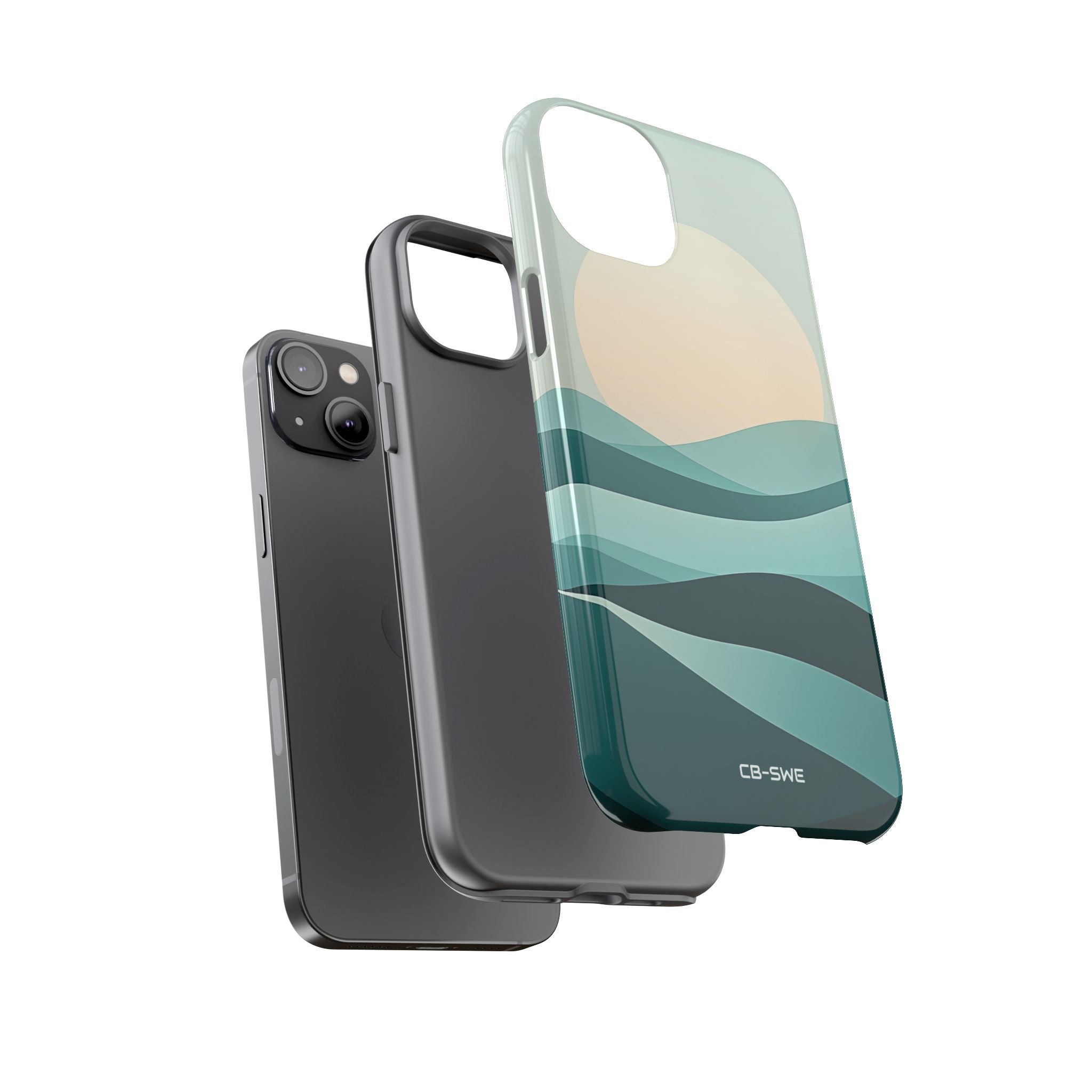 Fluid Harmony Waves - iPhone Case