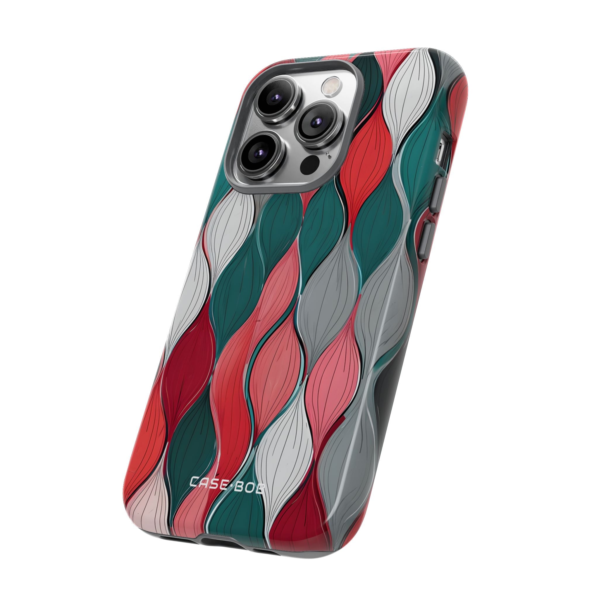 Leaf Cascade Teal iPhone 14 Pro Case - Tough