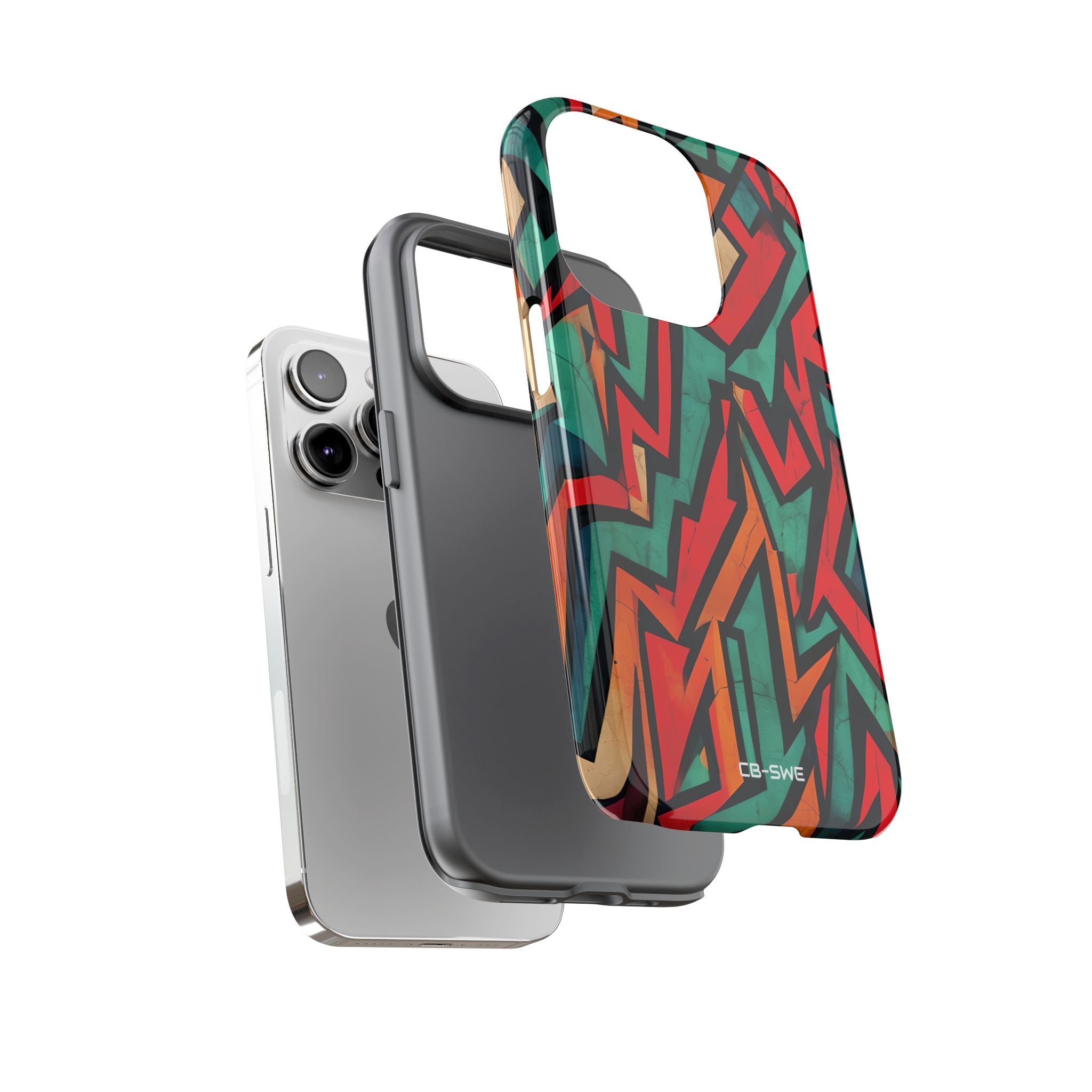 Vivid Geometry Dance - iPhone Case
