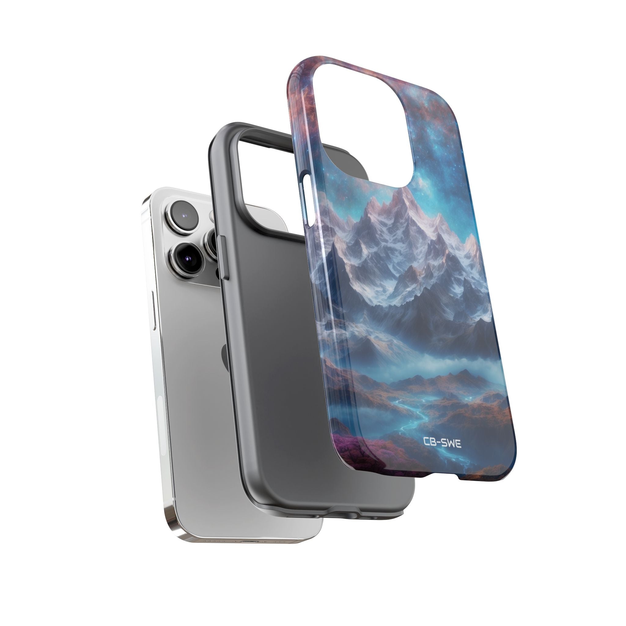 Celestial Mountains Rise - iPhone Case