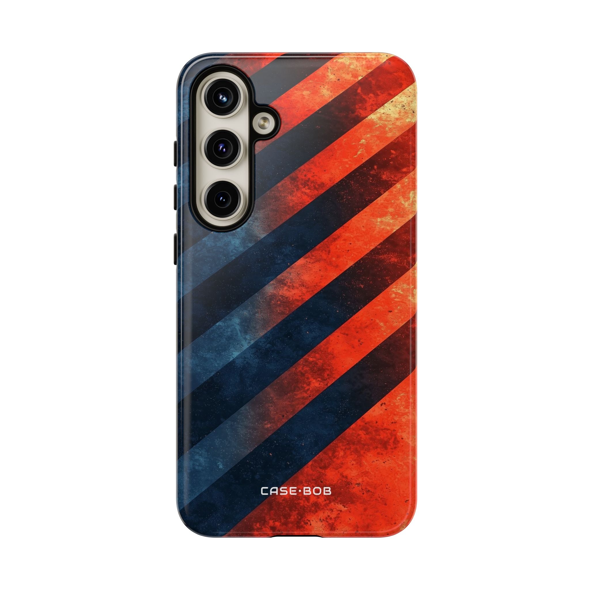 Diagonal Stripes Blaze Samsung S24 Plus Case - Tough