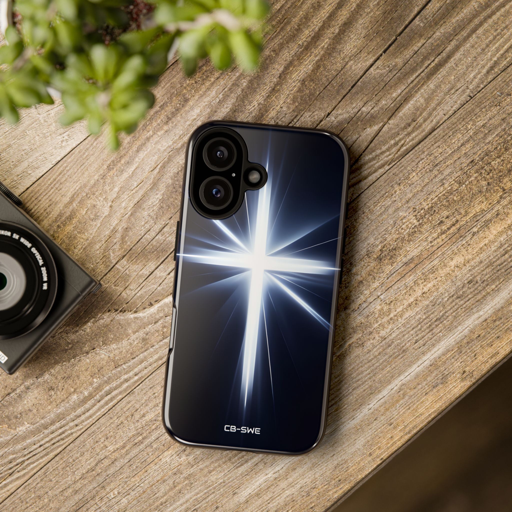 Luminous Cross Radiance - iPhone Case