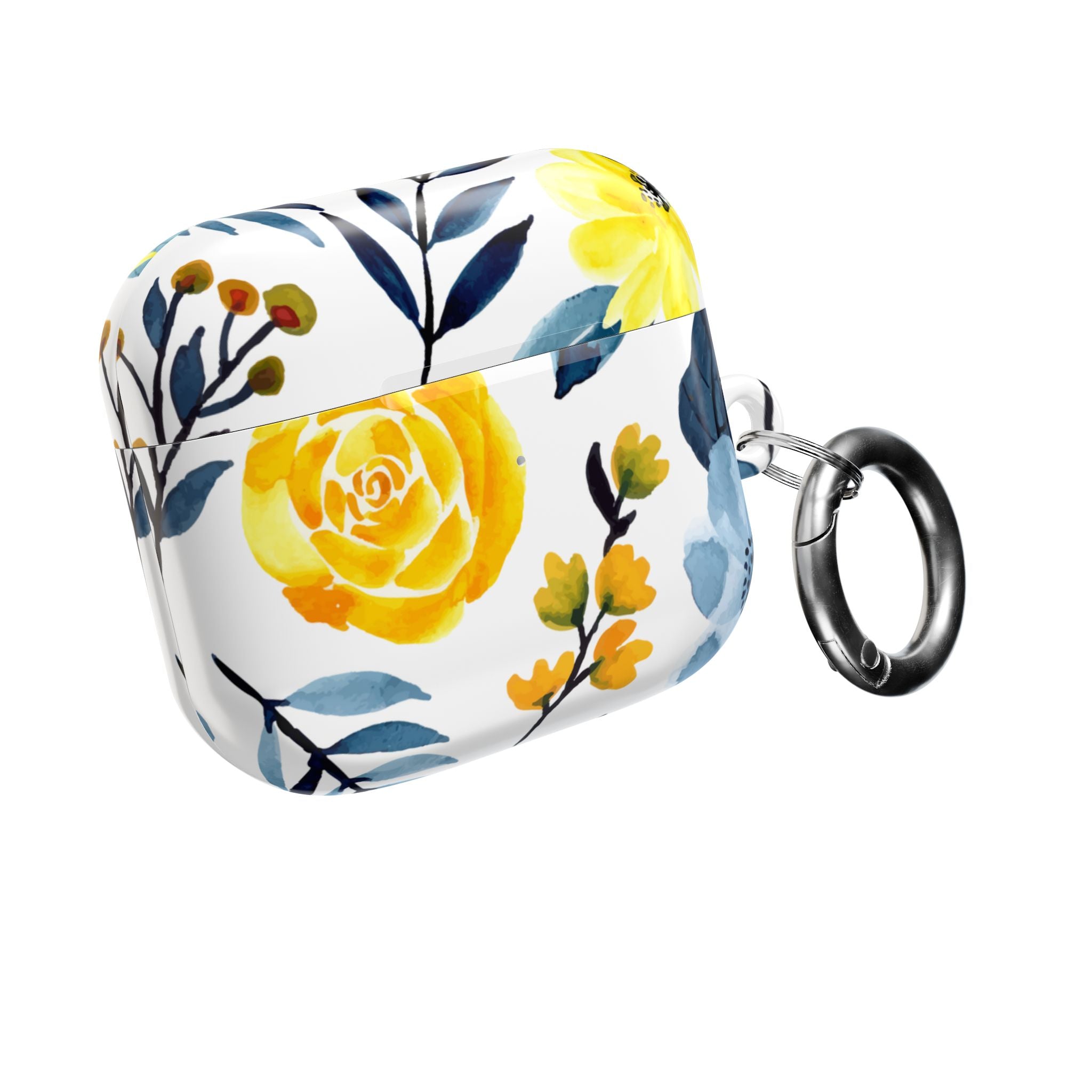 Yellow Blue Blossoms - AirPods Case