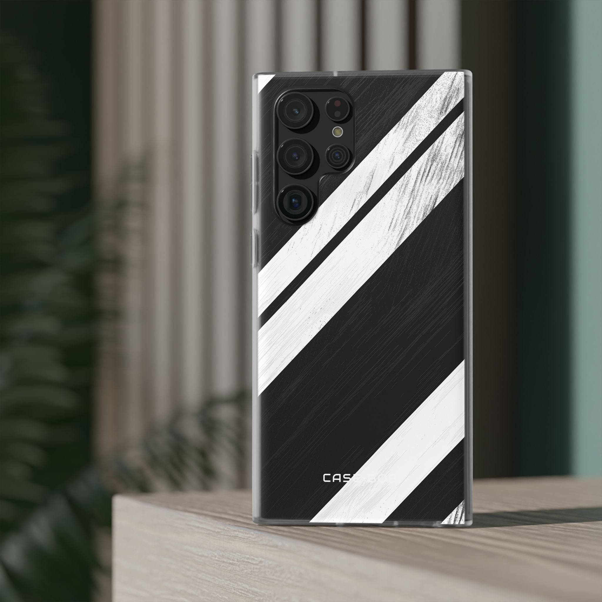 Distressed Stripe Motion Samsung S22 Ultra Case - Soft