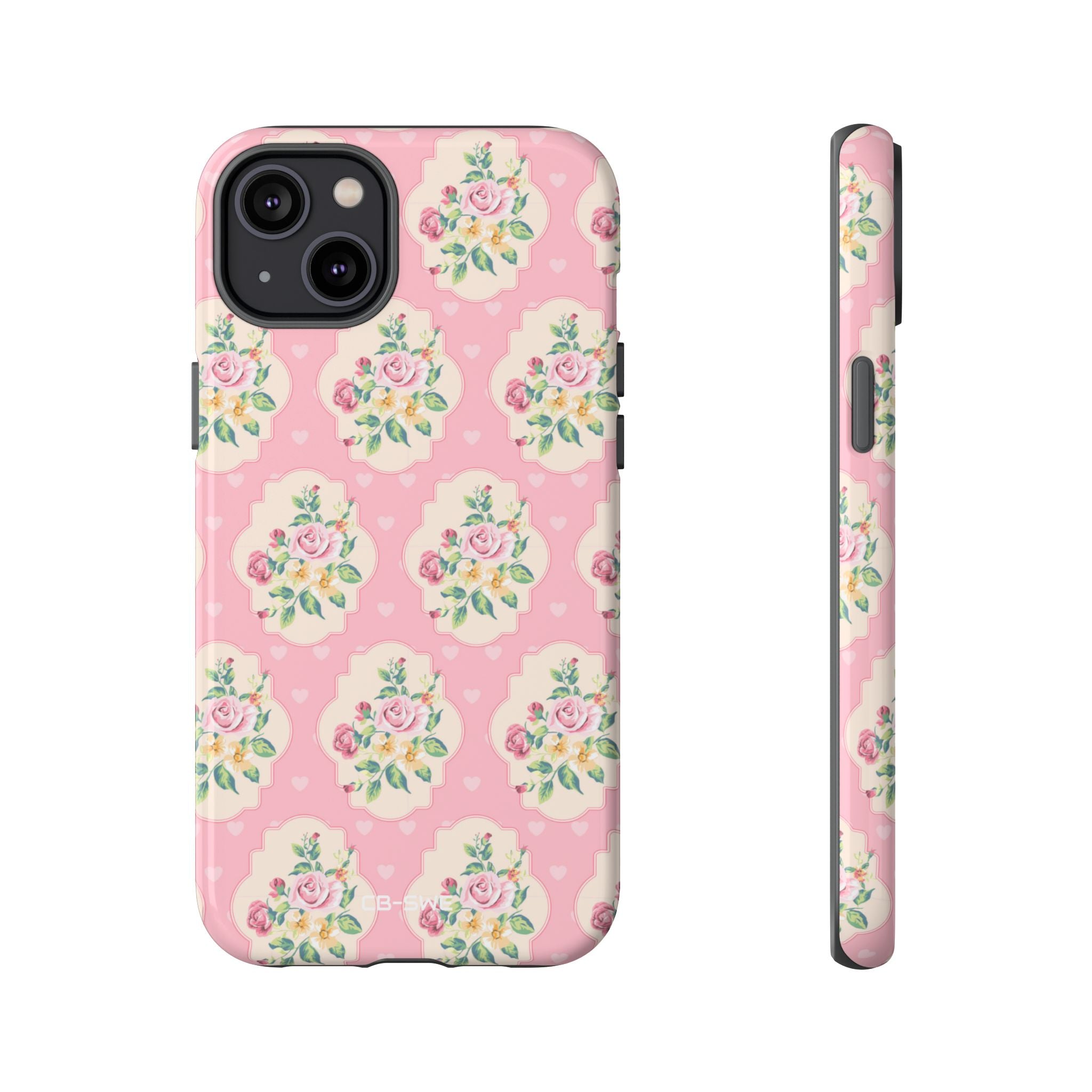 Vintage Floral Romance - iPhone Case