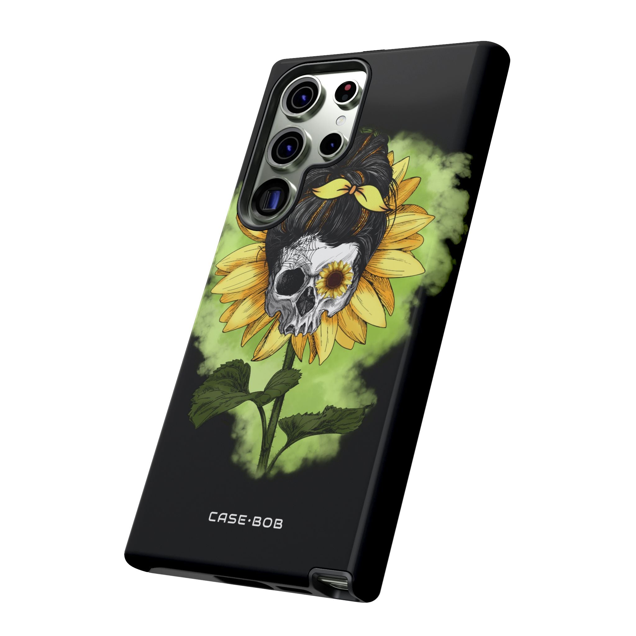 Sunflower Skull Samsung S23 Ultra Case - Tough