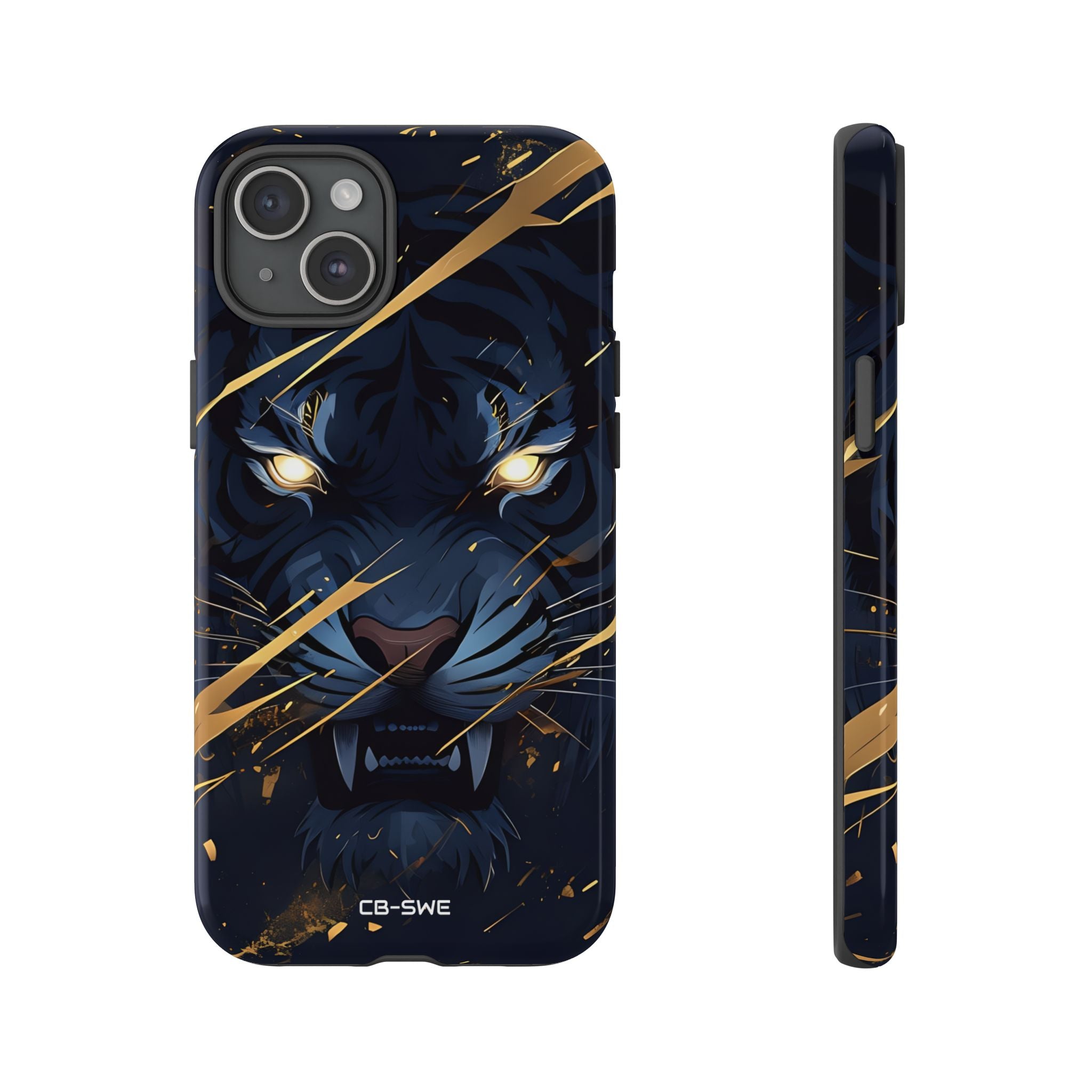 Tiger's Glowing Gaze - iPhone Case
