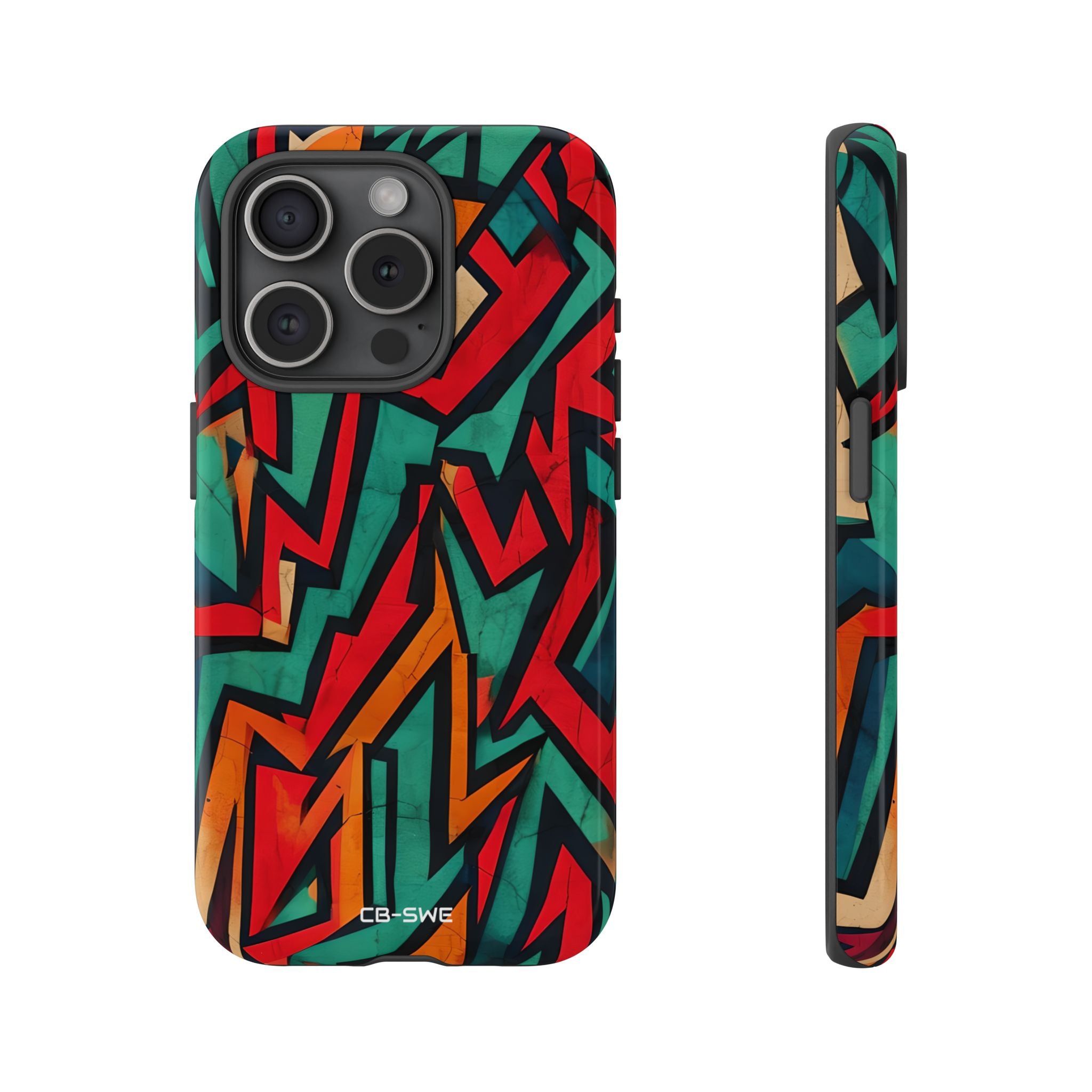 Vivid Geometry Dance - iPhone Case
