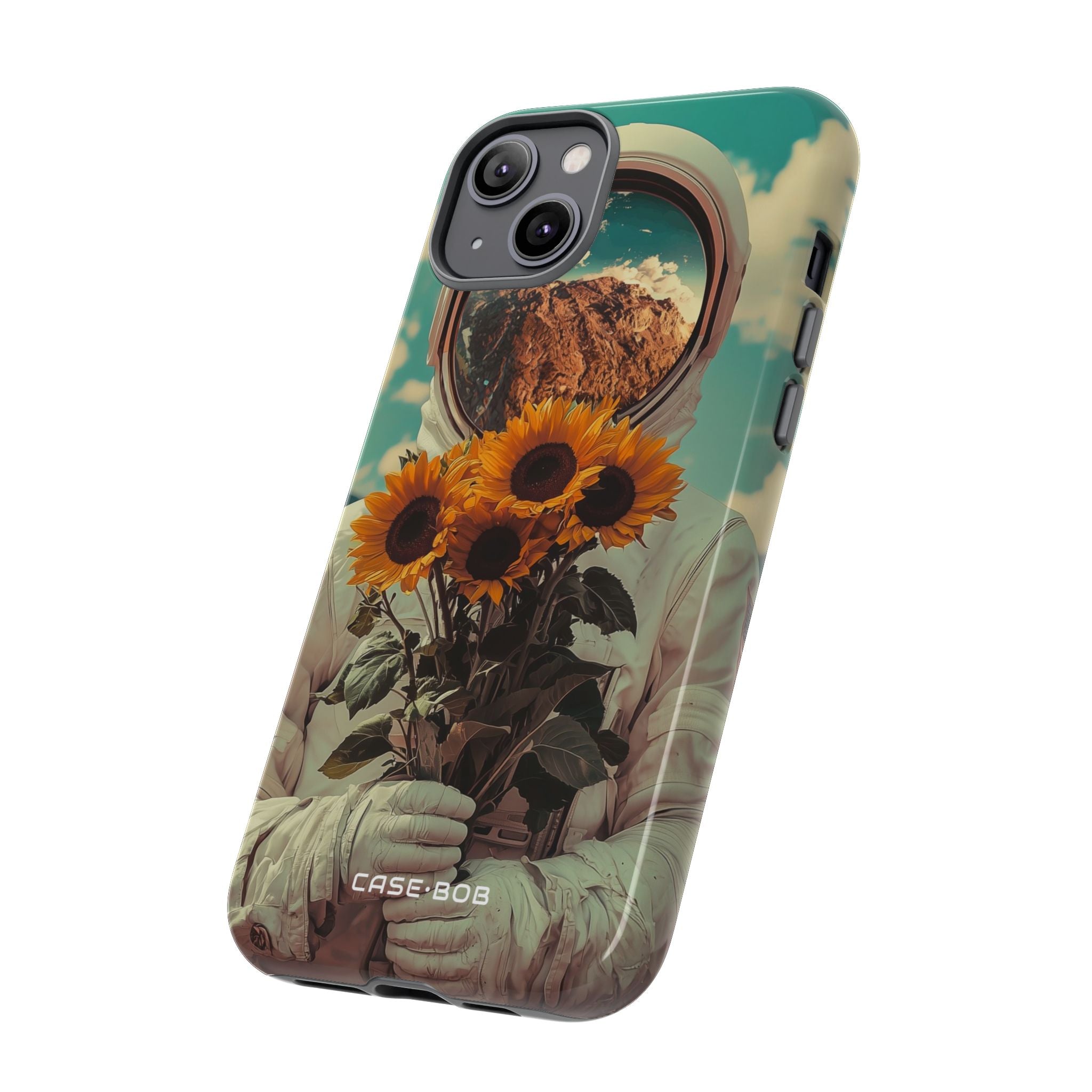 Sunflower Astronaut iPhone 14 Plus Case - Tough